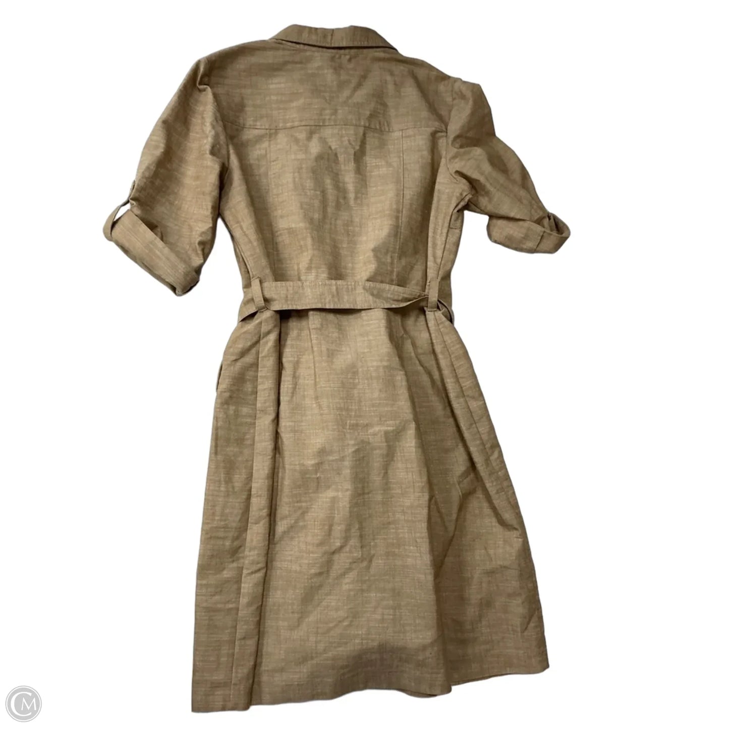 Dress Casual Midi By Sharagano In Tan, Size: Xl