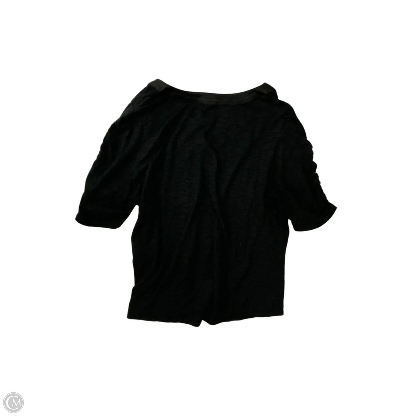 Top Short Sleeve By White House Black Market In Black, Size: Xl