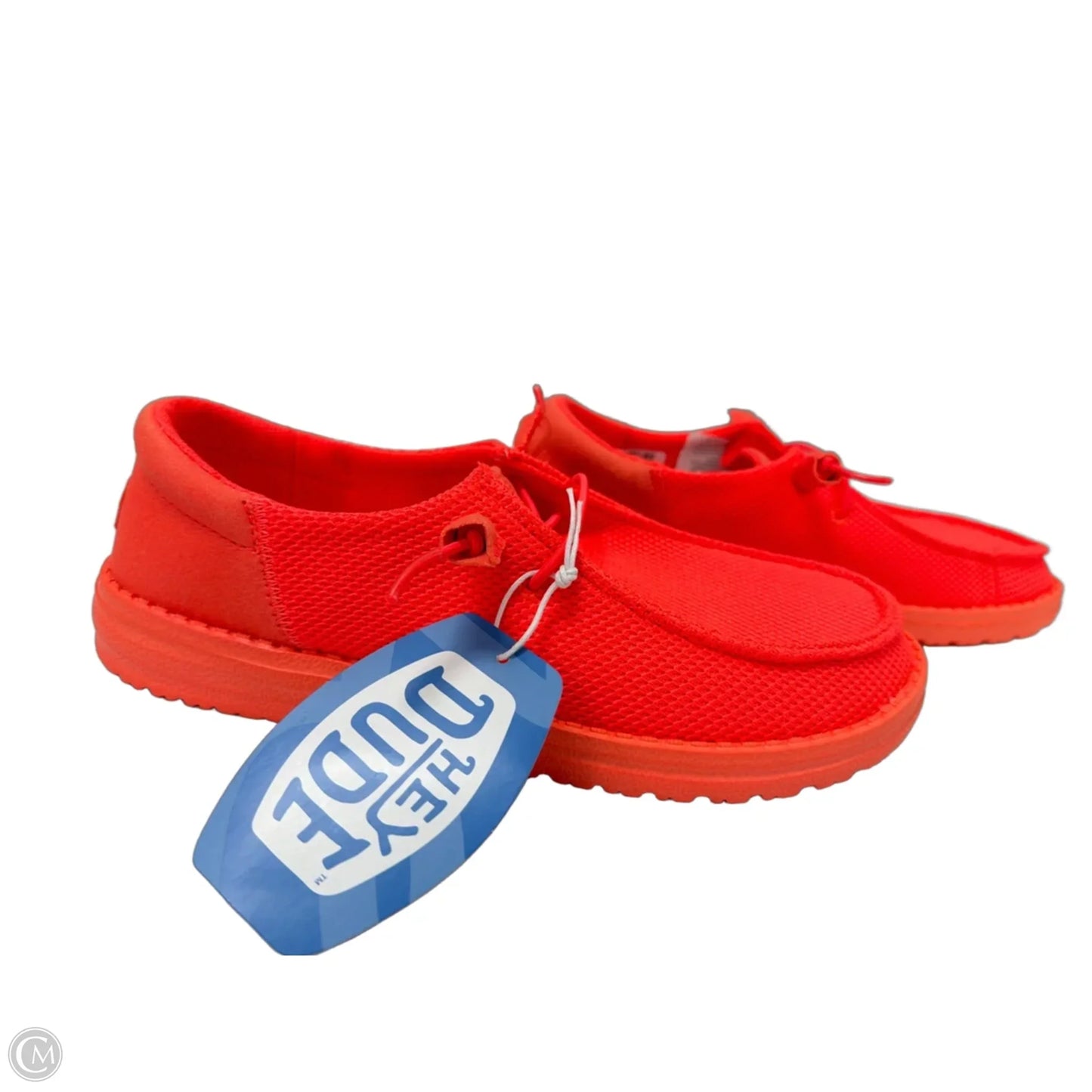 Shoes Flats By Hey Dude In Orange, Size: 9
