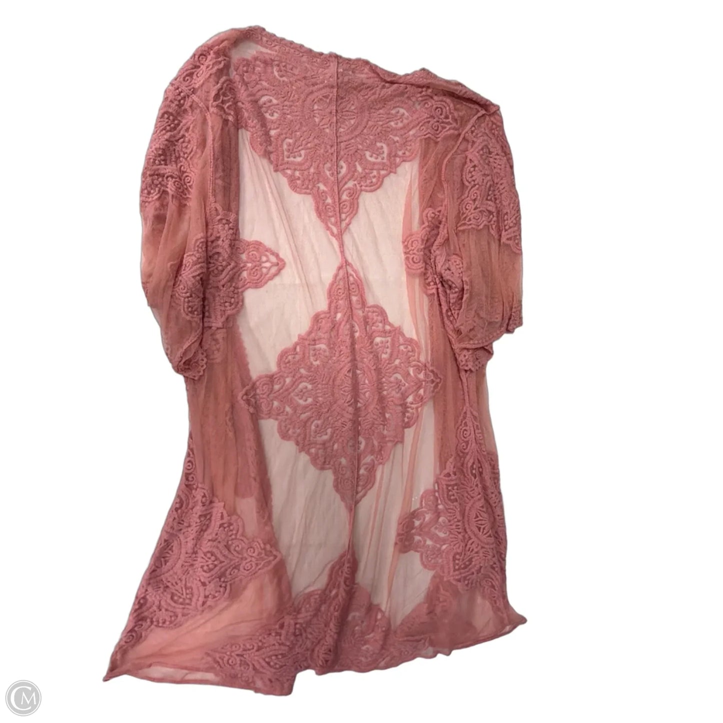 Kimono By Clothes Mentor In Pink, Size: 2x