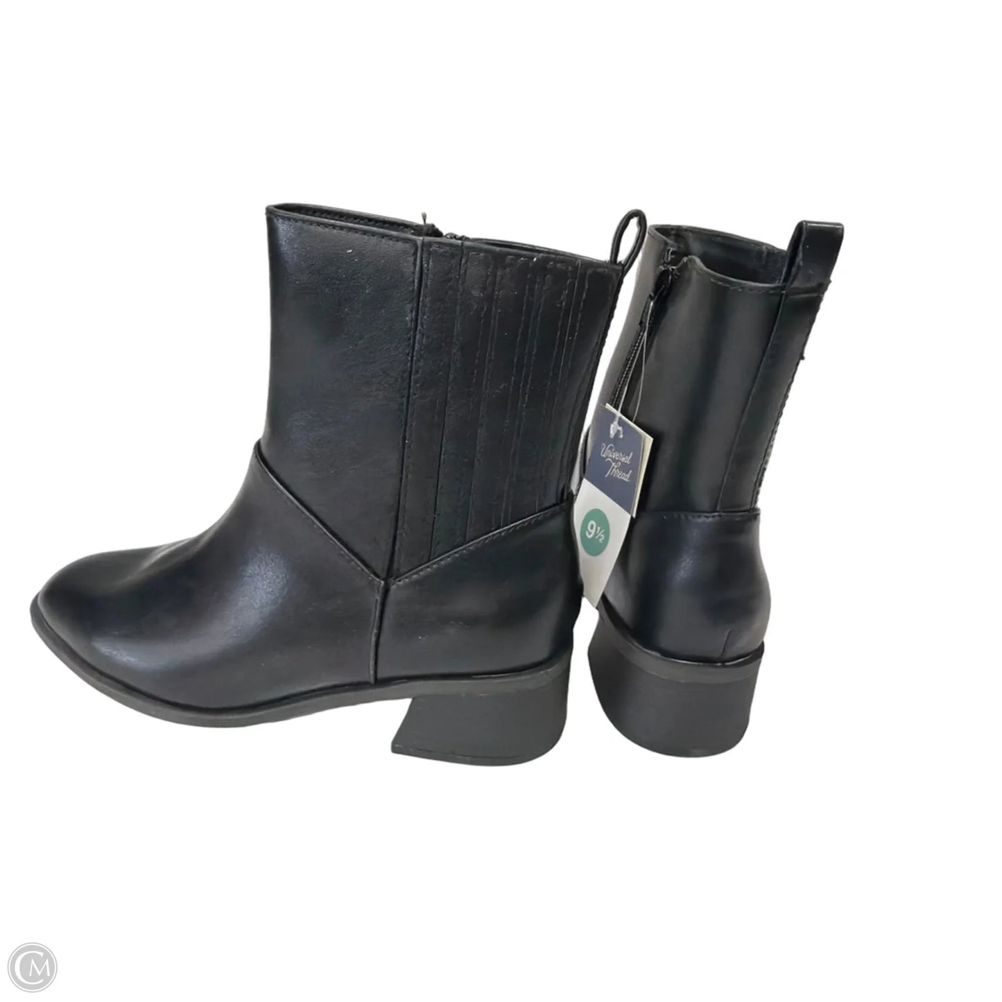 Boots Ankle Heels By Universal Thread In Black, Size: 9.5