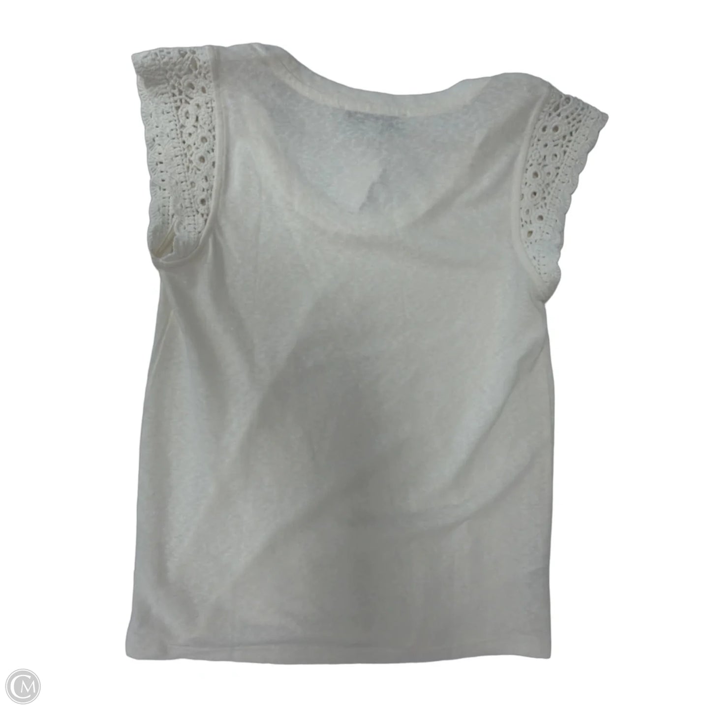 Top Sleeveless By Loft In Cream, Size: Xs