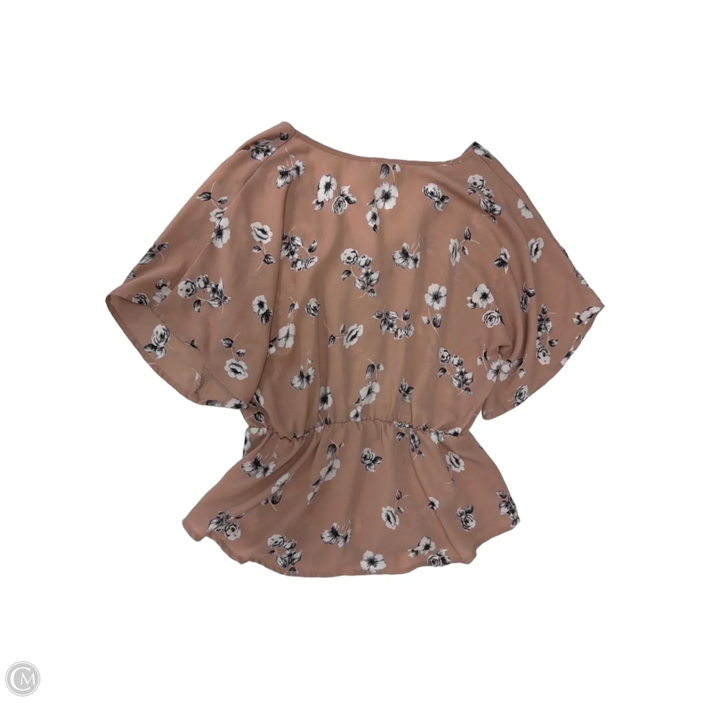 Top Short Sleeve By Sienna Sky In Floral Print, Size: L