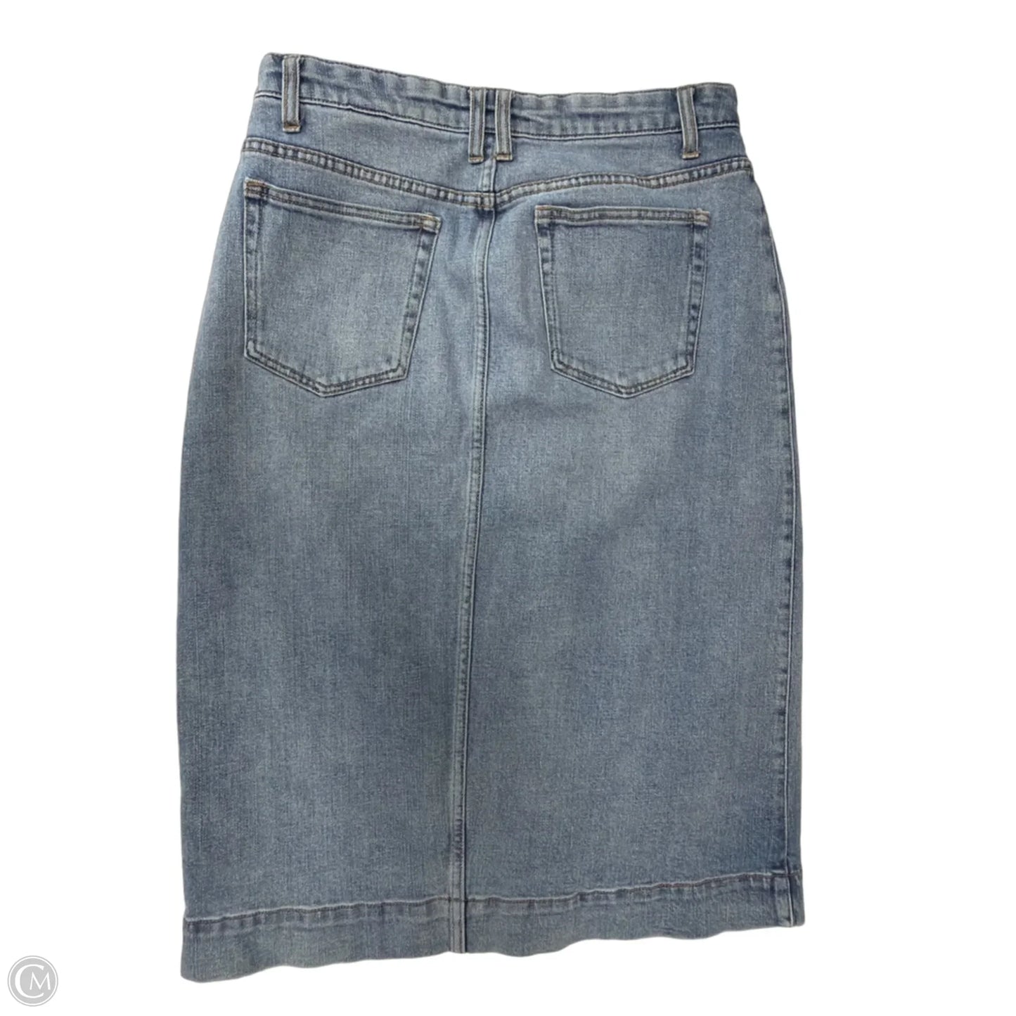 Skirt Midi By Draper James In Blue Denim, Size: L
