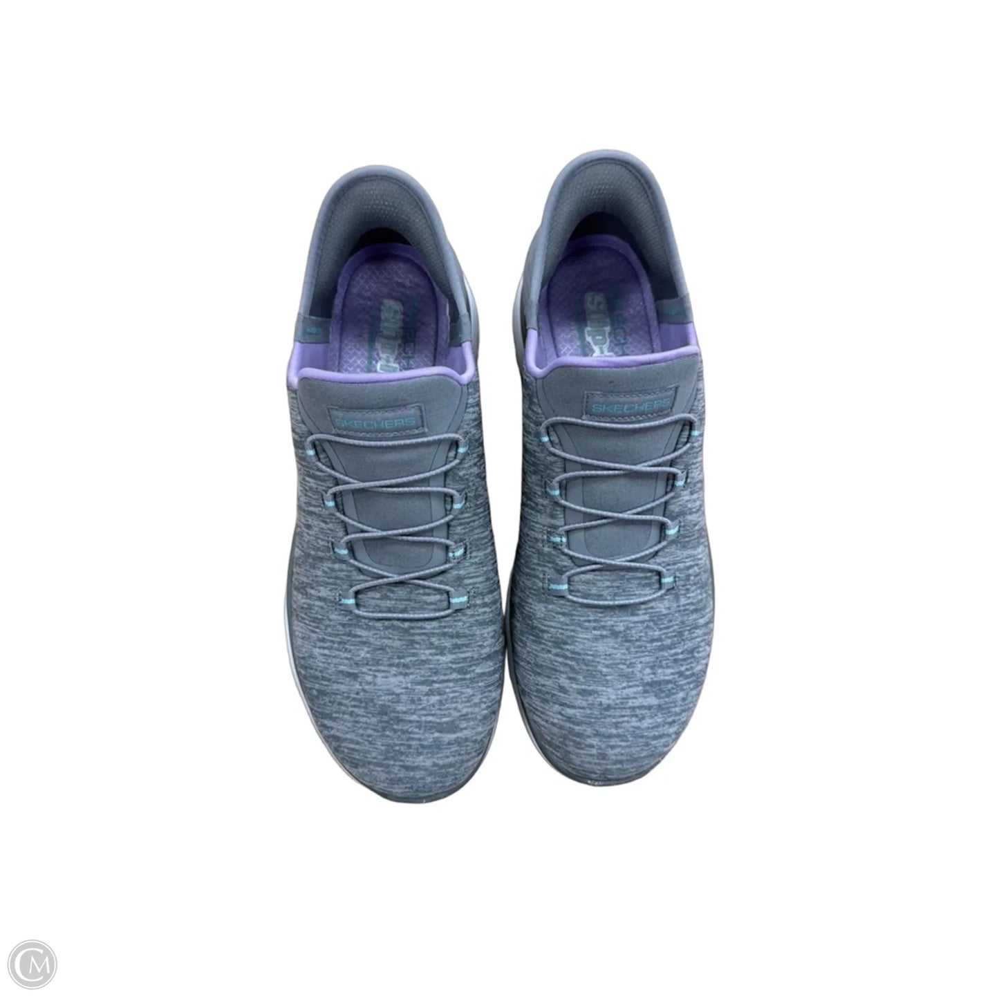 Shoes Athletic By Skechers In Grey, Size: 10