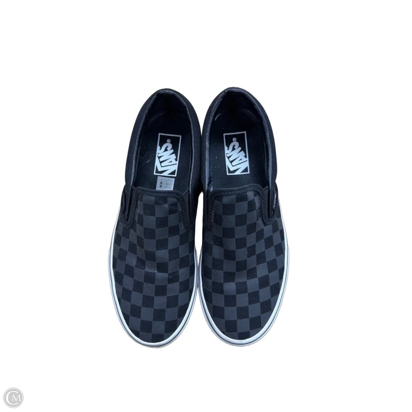Shoes Flats By Vans In Checkered Pattern, Size: 7.5