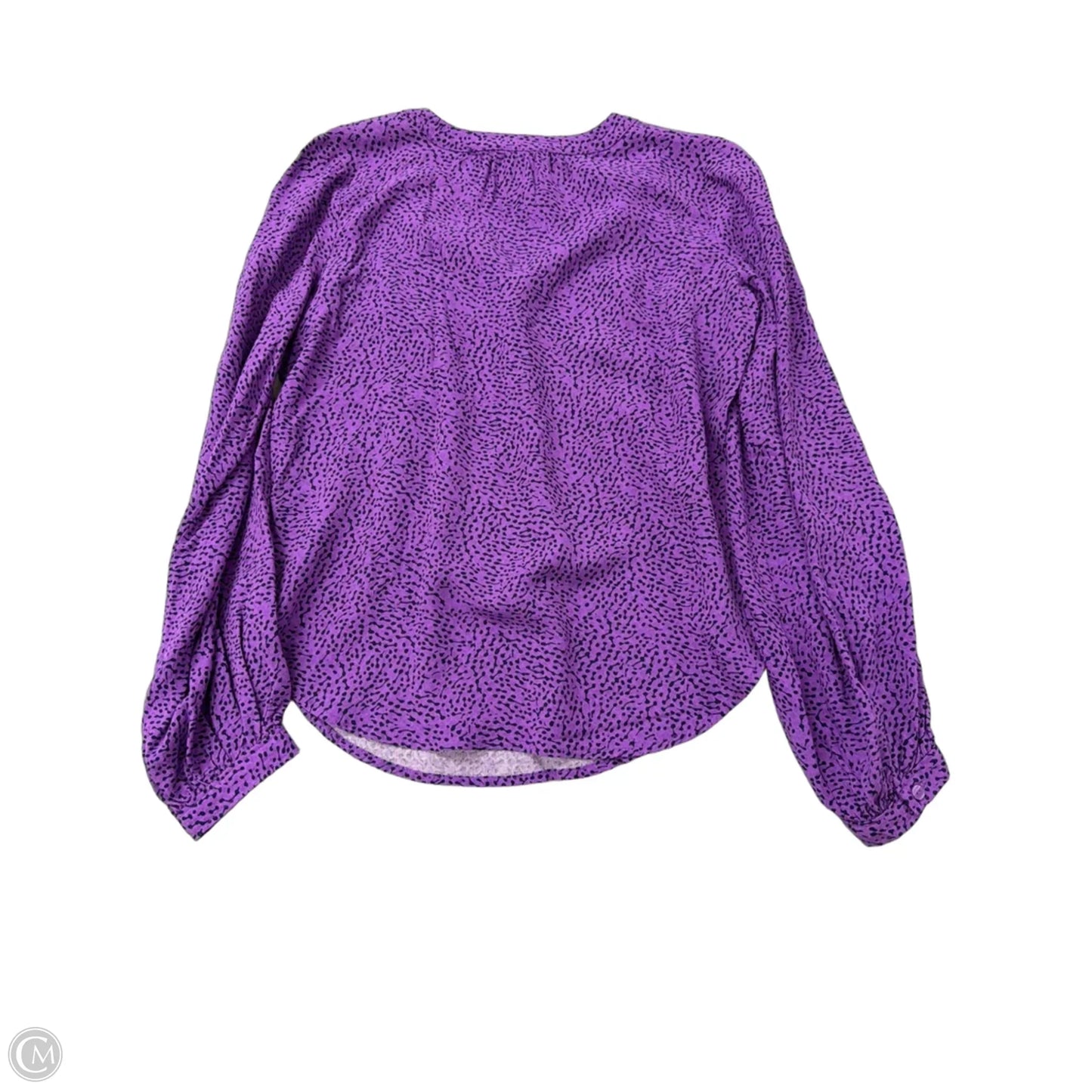 Top Long Sleeve By Liz Claiborne In Purple, Size: Xs