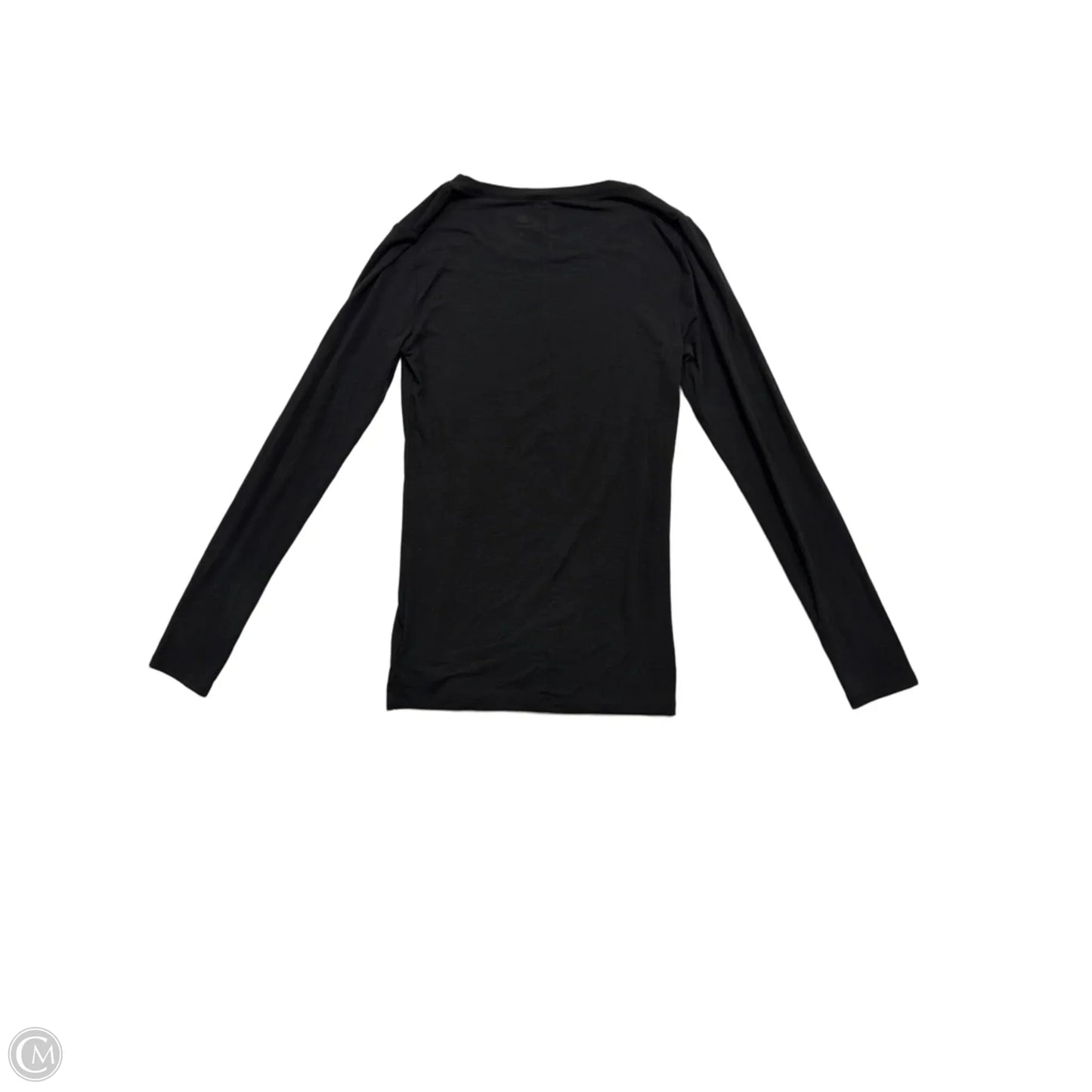 Top Long Sleeve Basic By Gap In Black, Size: S