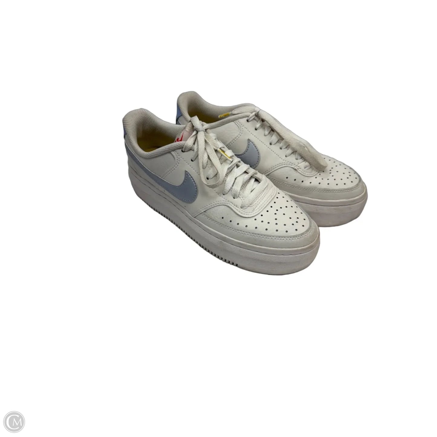 Shoes Sneakers By Nike In Blue & White, Size: 8.5