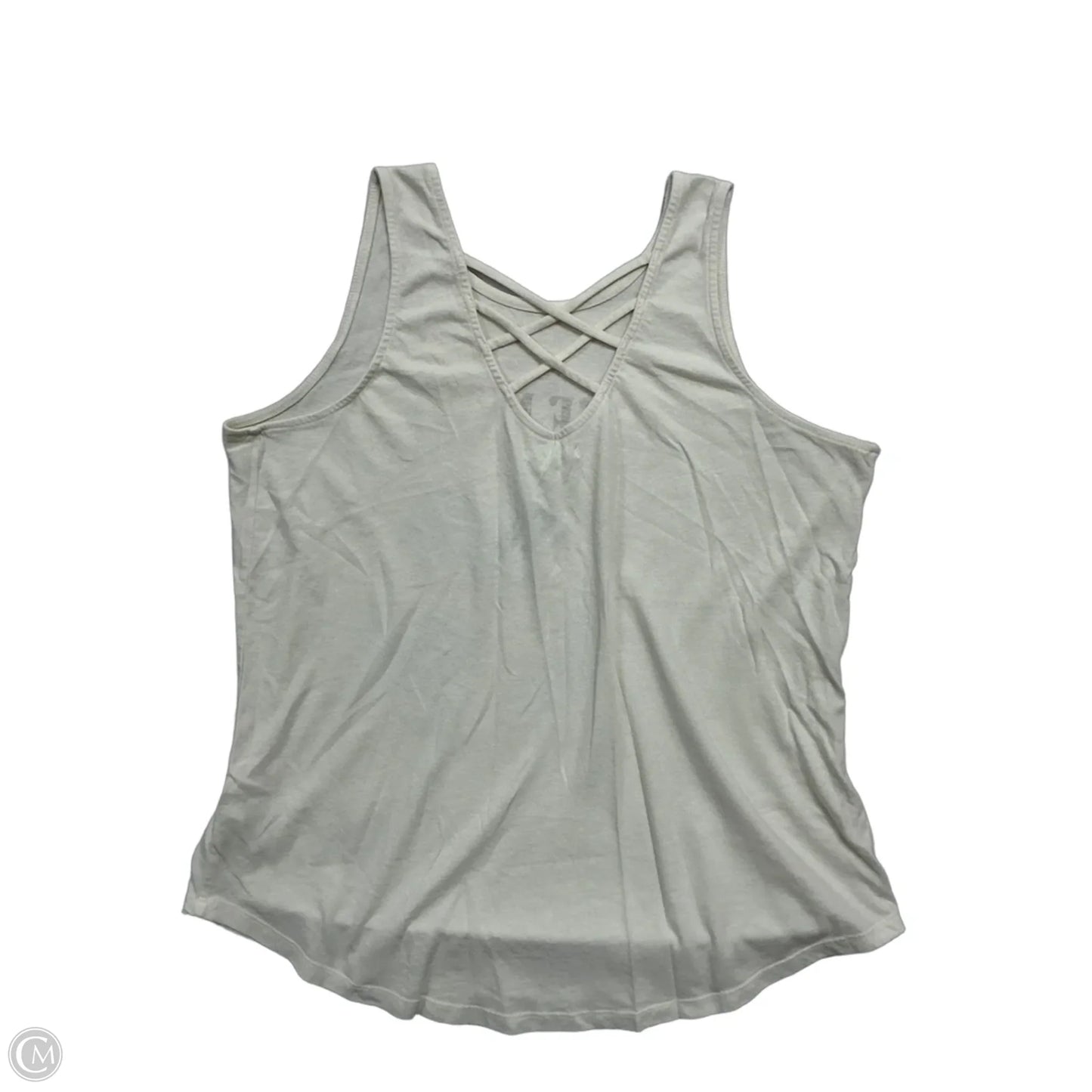 Top Sleeveless By Maurices In Cream, Size: L