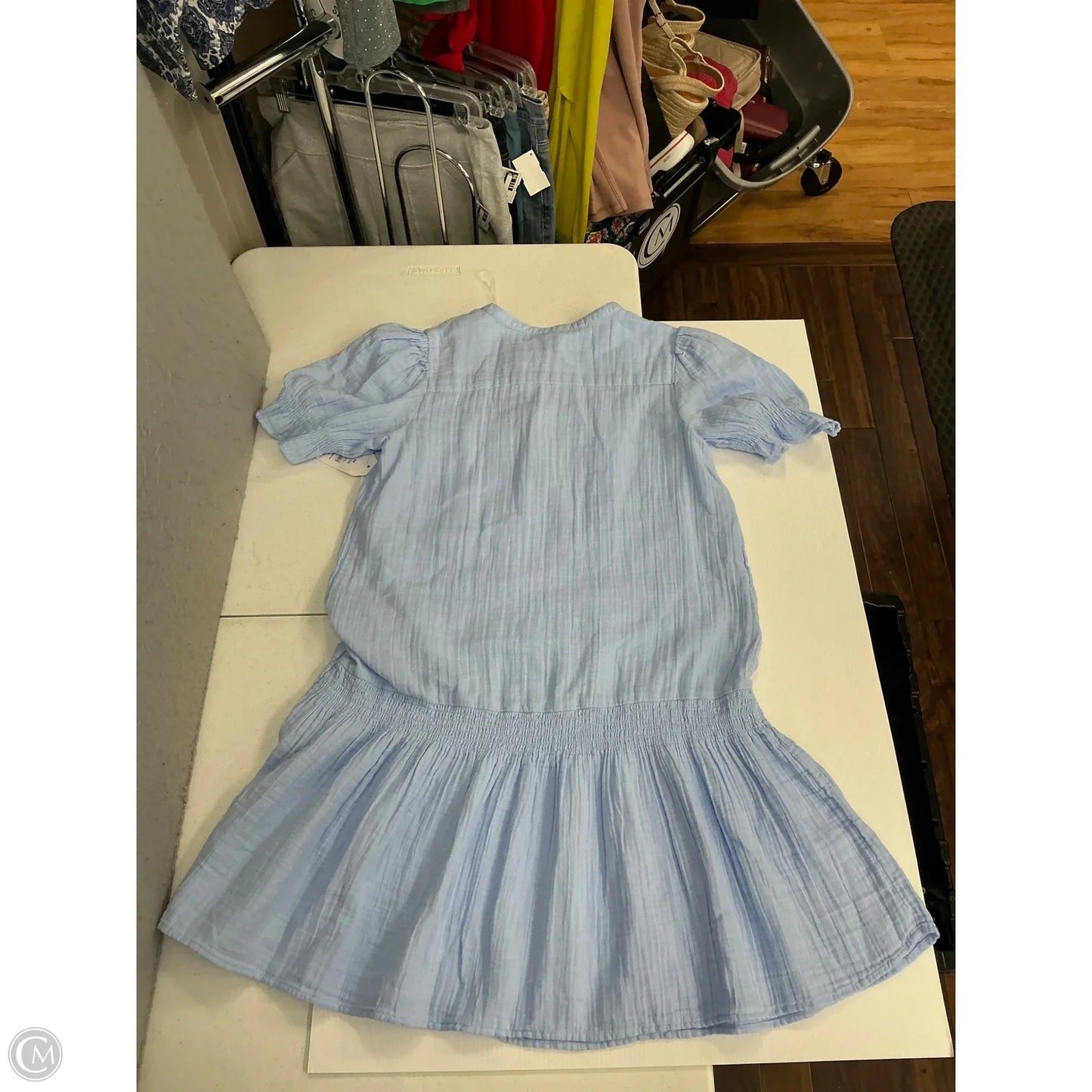 Dress Casual Midi By Time And Tru In Blue, Size: M