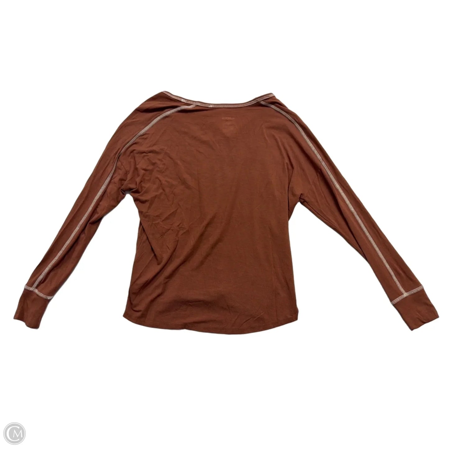 Top Short Sleeve By Kinesis In Brown, Size: Xs