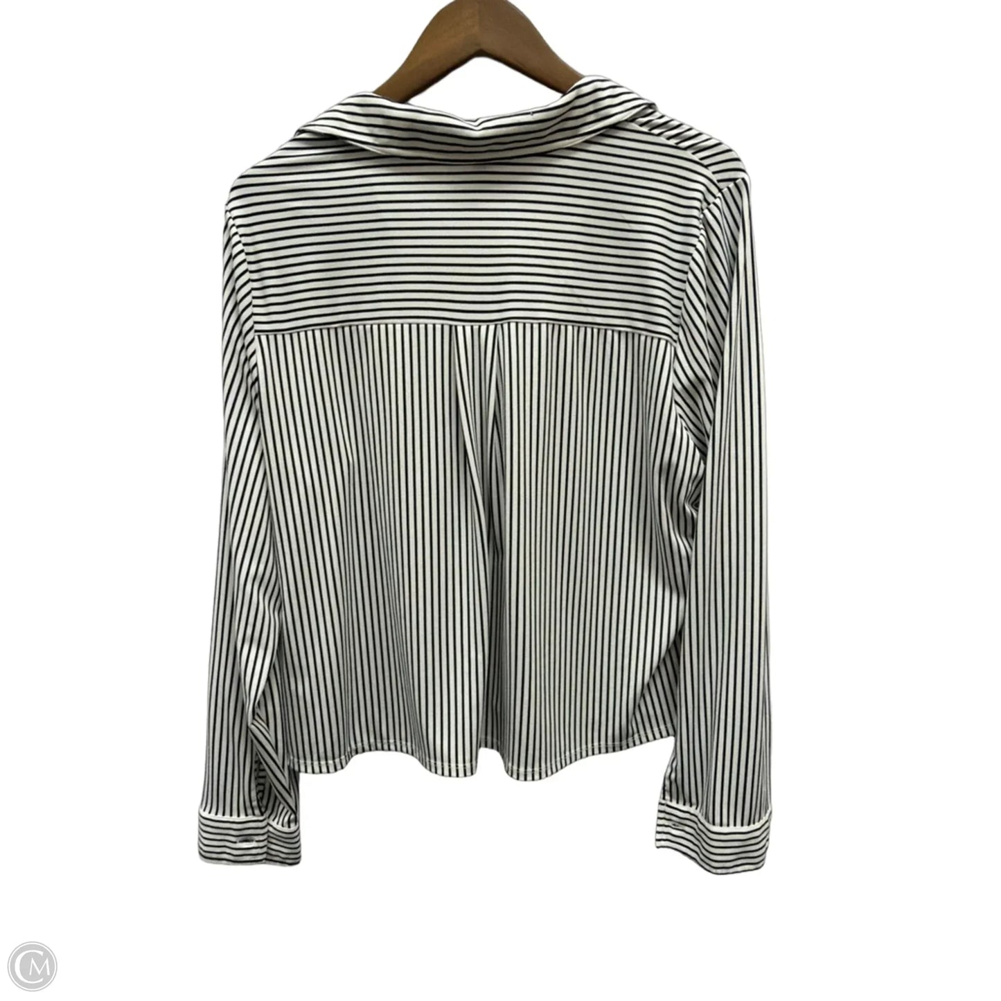 Top Long Sleeve By Adrianna Papell In Striped Pattern, Size: Xl