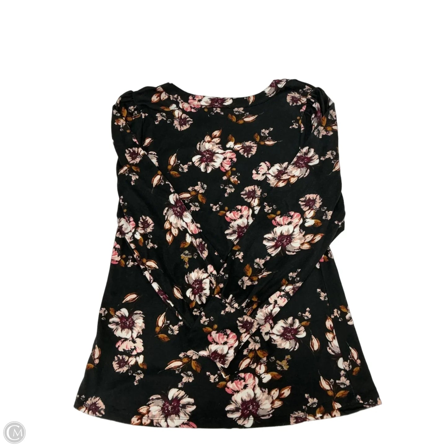 Top Long Sleeve By Maurices In Floral Print, Size: S