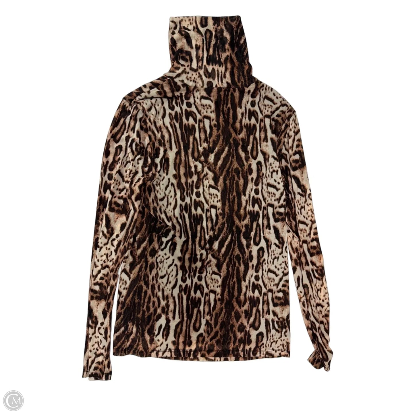 Top Long Sleeve By Inc In Animal Print, Size: M