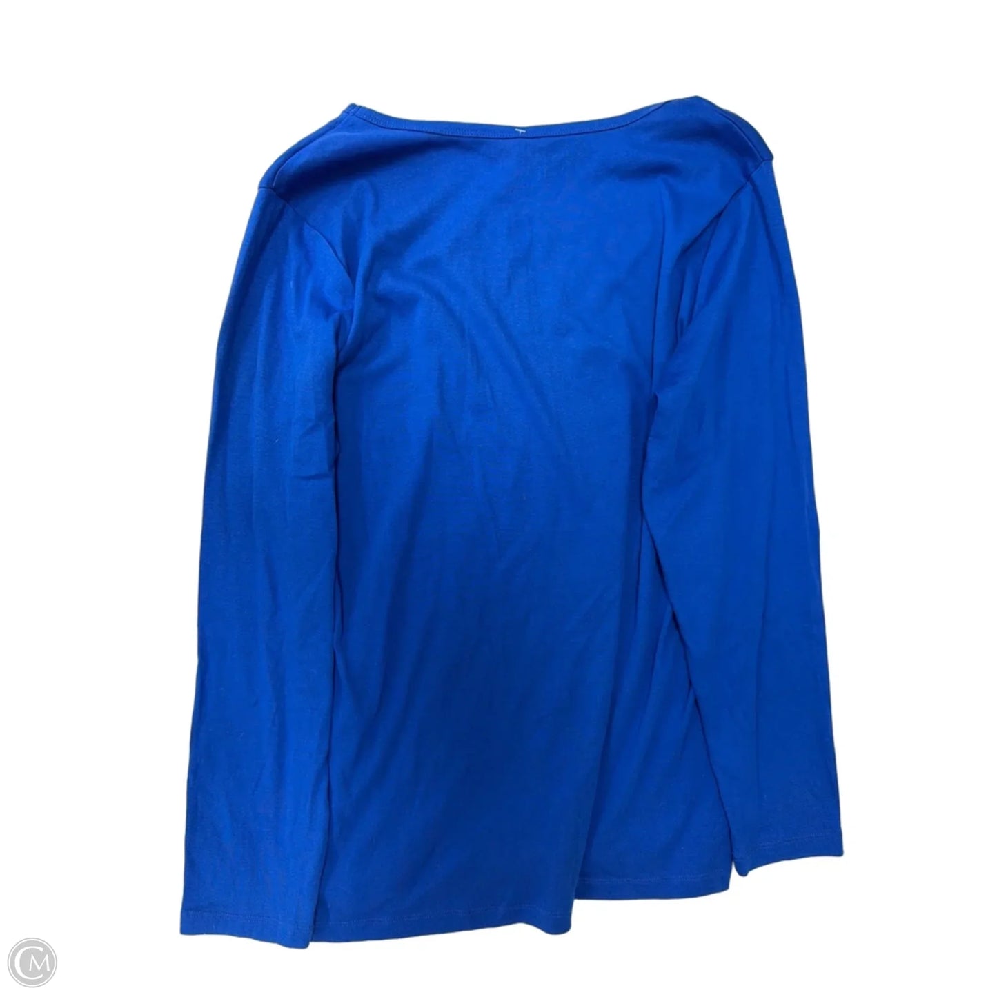 Top Long Sleeve Basic By St Johns Bay In Blue, Size: 1x