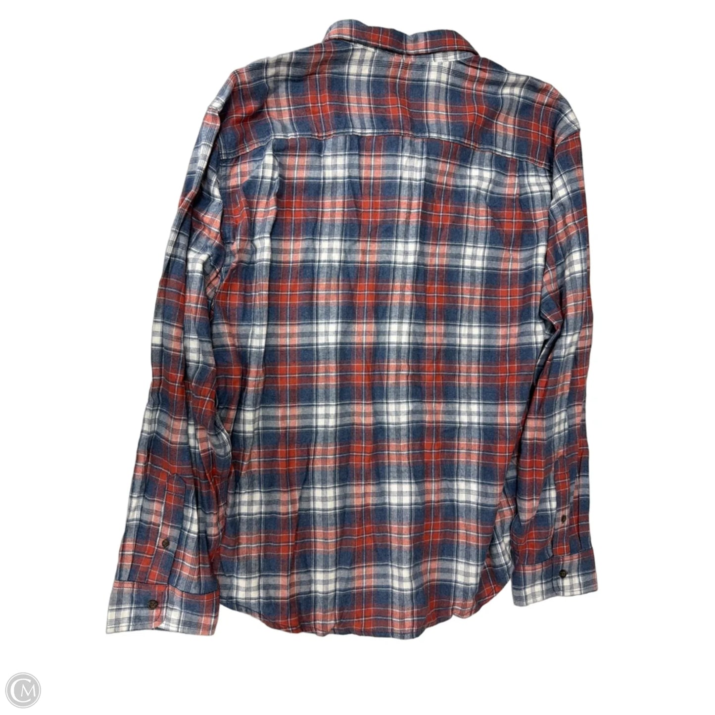 Top Long Sleeve By George In Plaid Pattern, Size: 2x