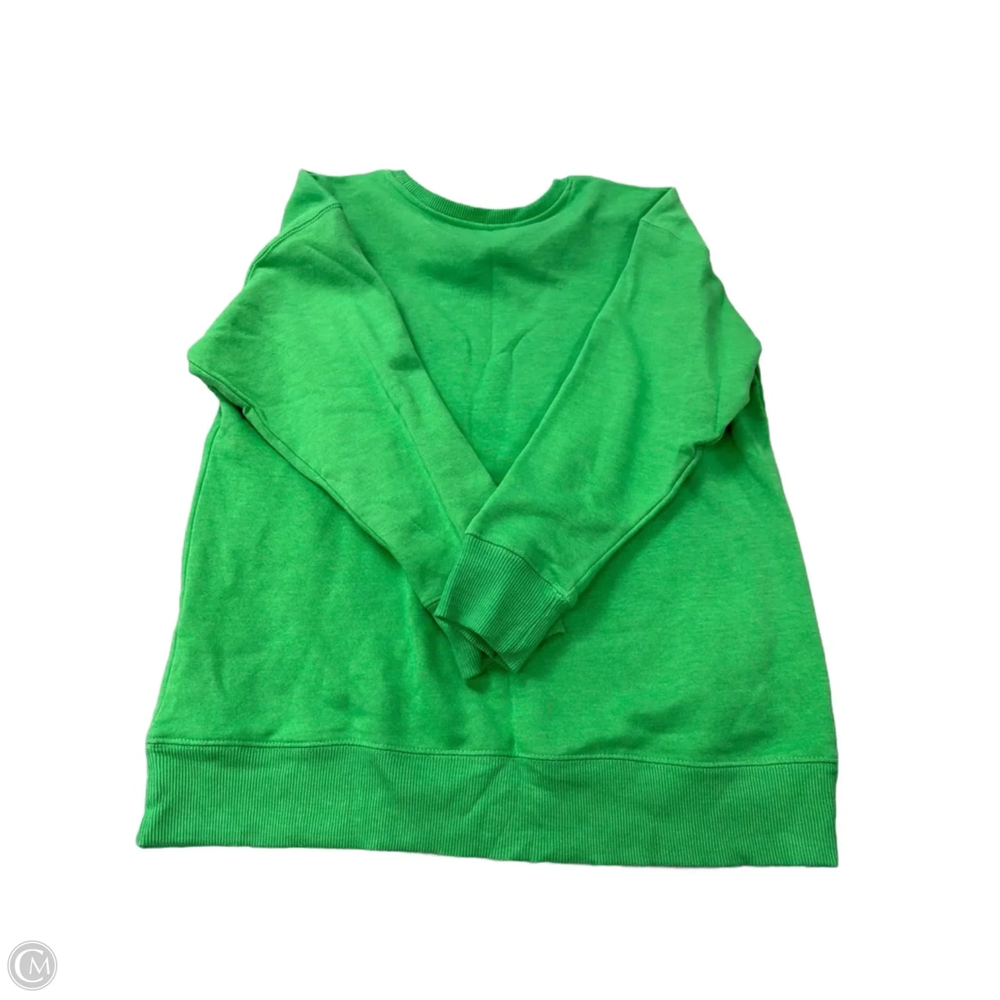 Sweatshirt Crewneck By Clothes Mentor In Green, Size: M
