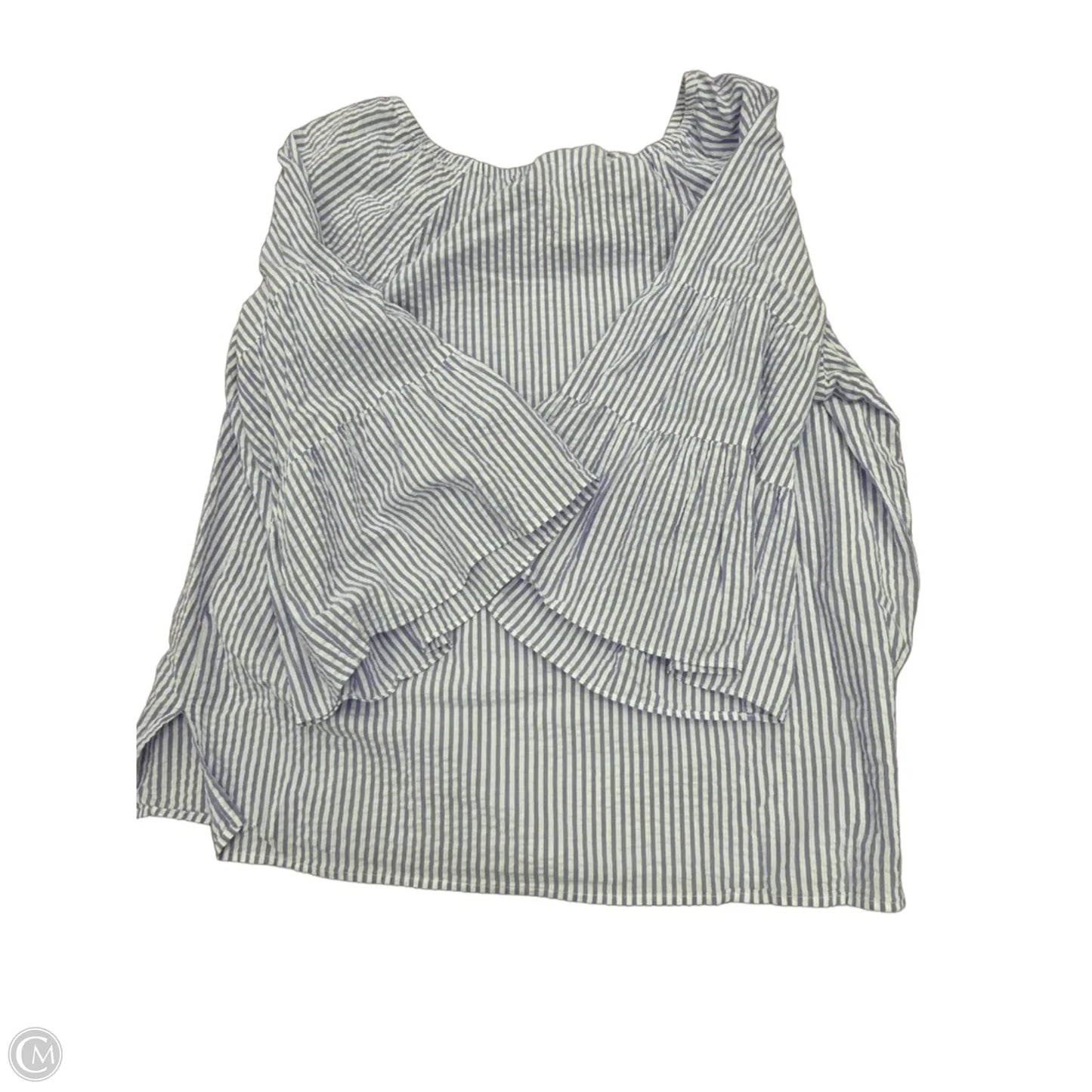 Top Long Sleeve By Liz Claiborne In Striped Pattern, Size: Xl