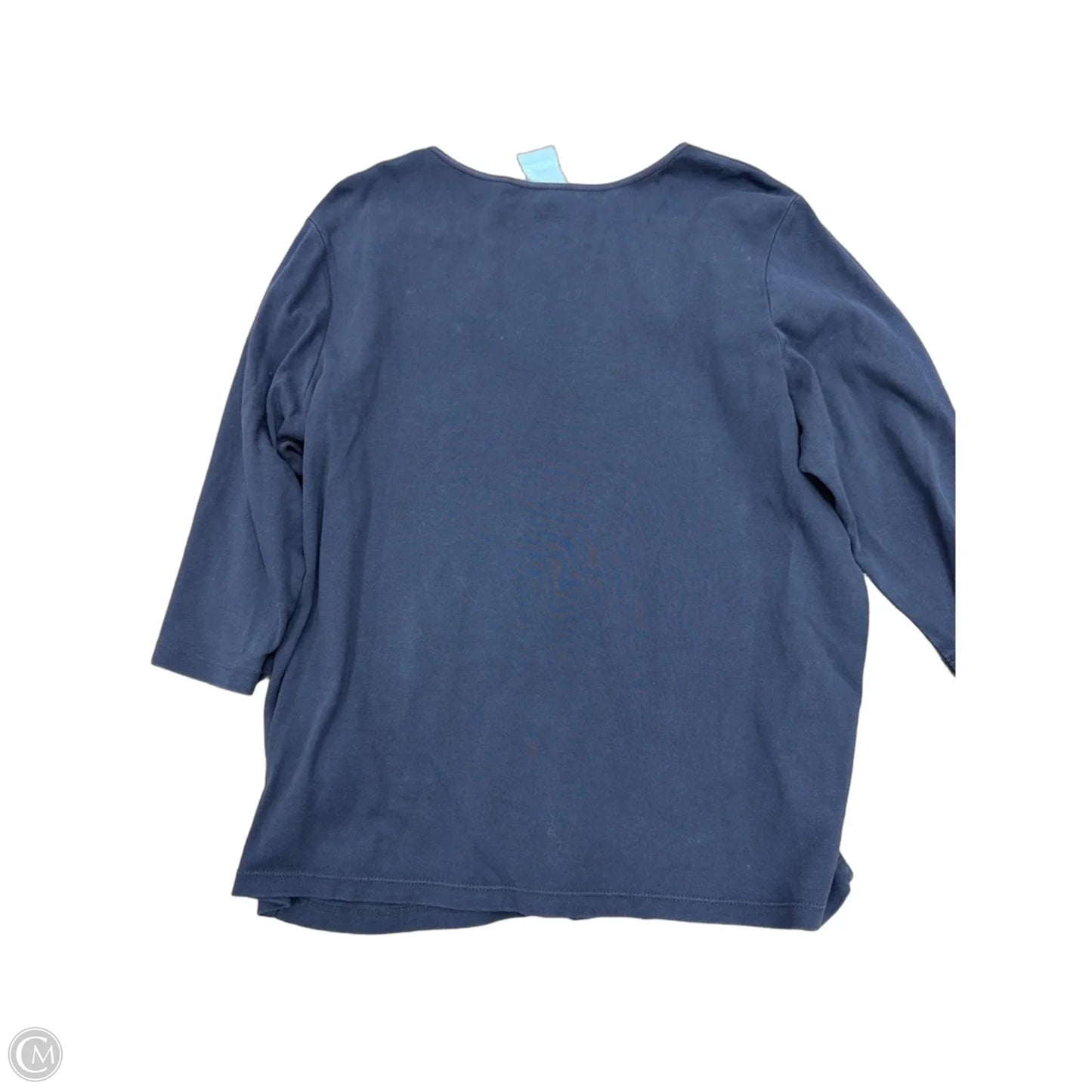 Top 3/4 Sleeve By Cj Banks In Brown, Size: 1x