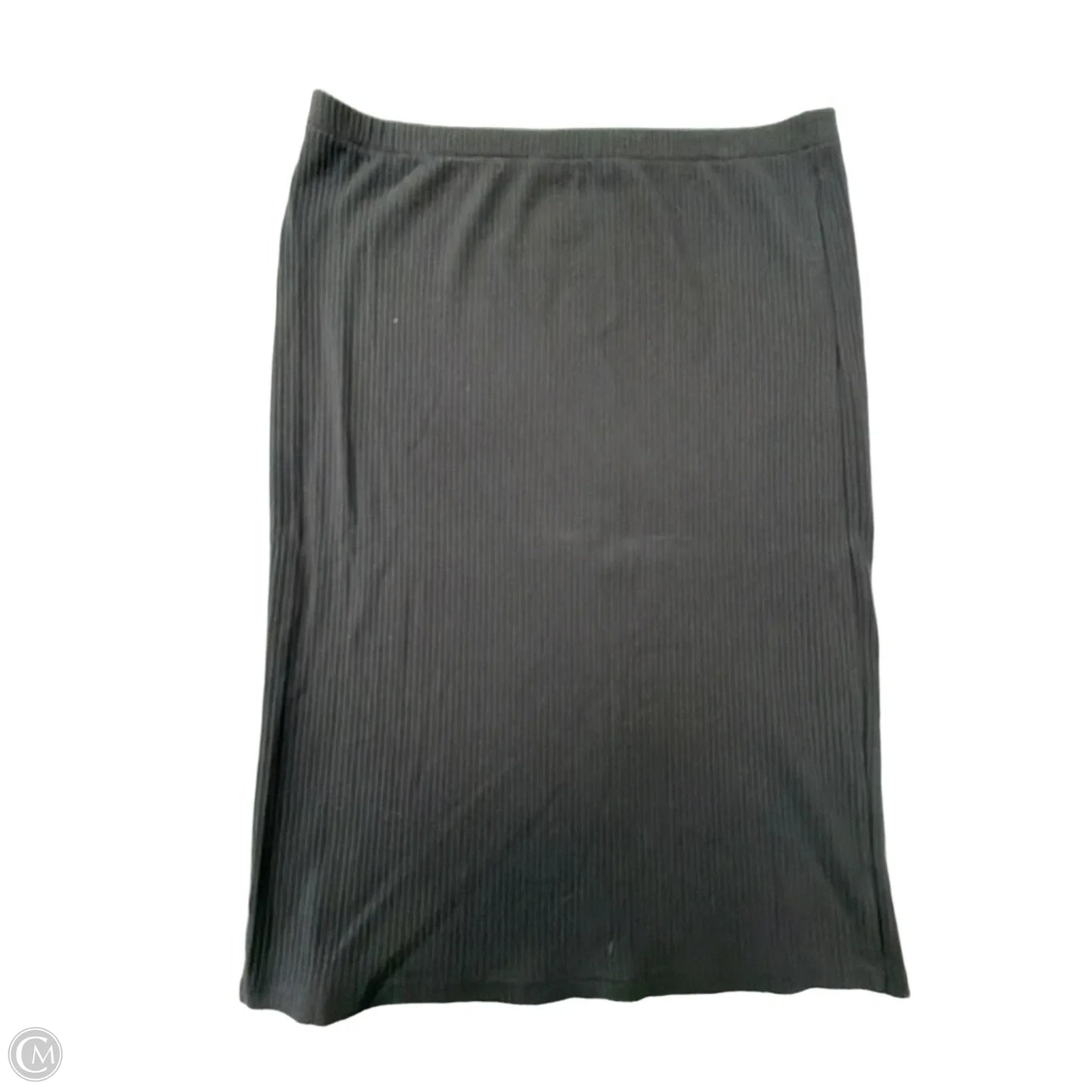 Skirt Midi By Time And Tru In Black, Size: 1x