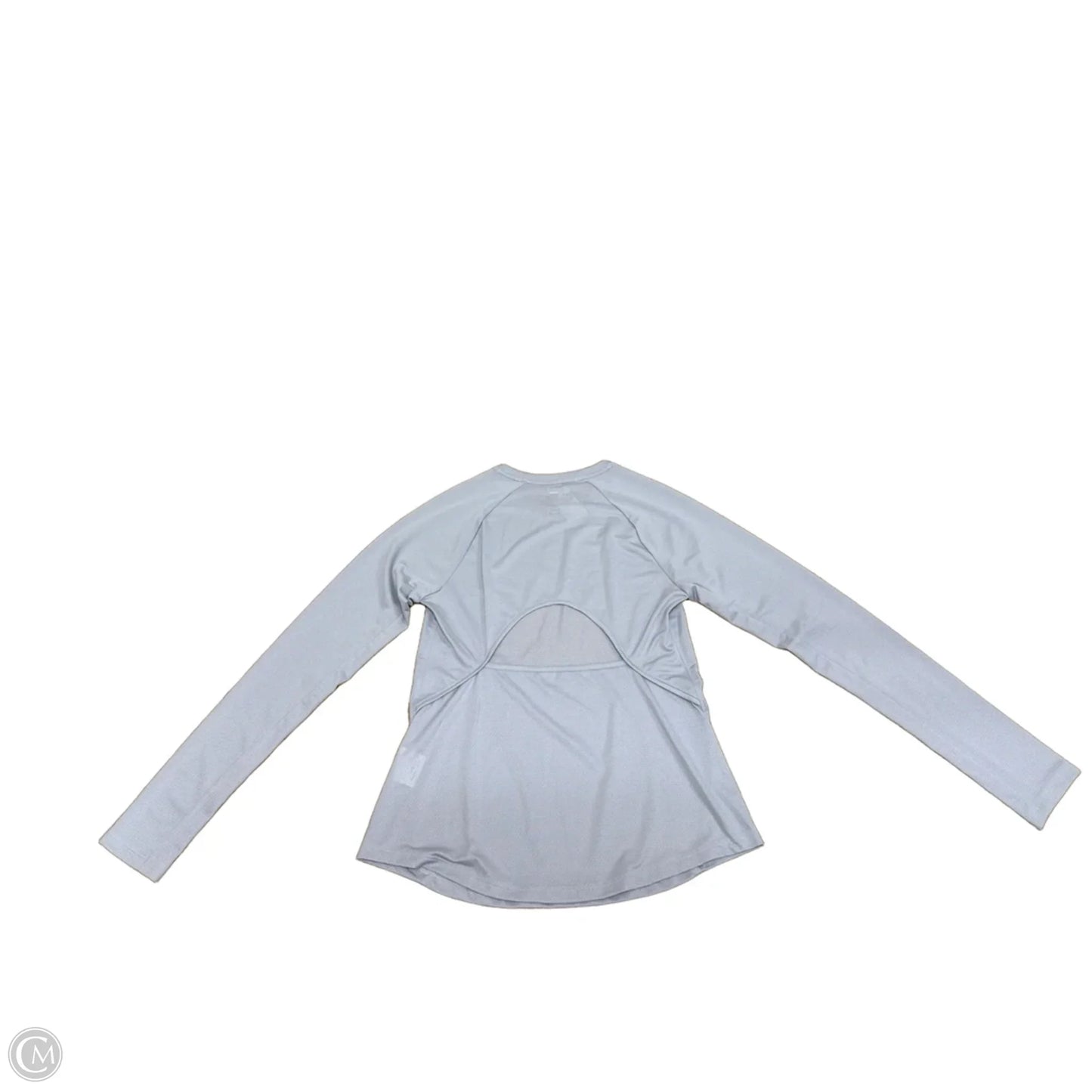 Athletic Top Long Sleeve Crewneck By Under Armour In Grey, Size: M