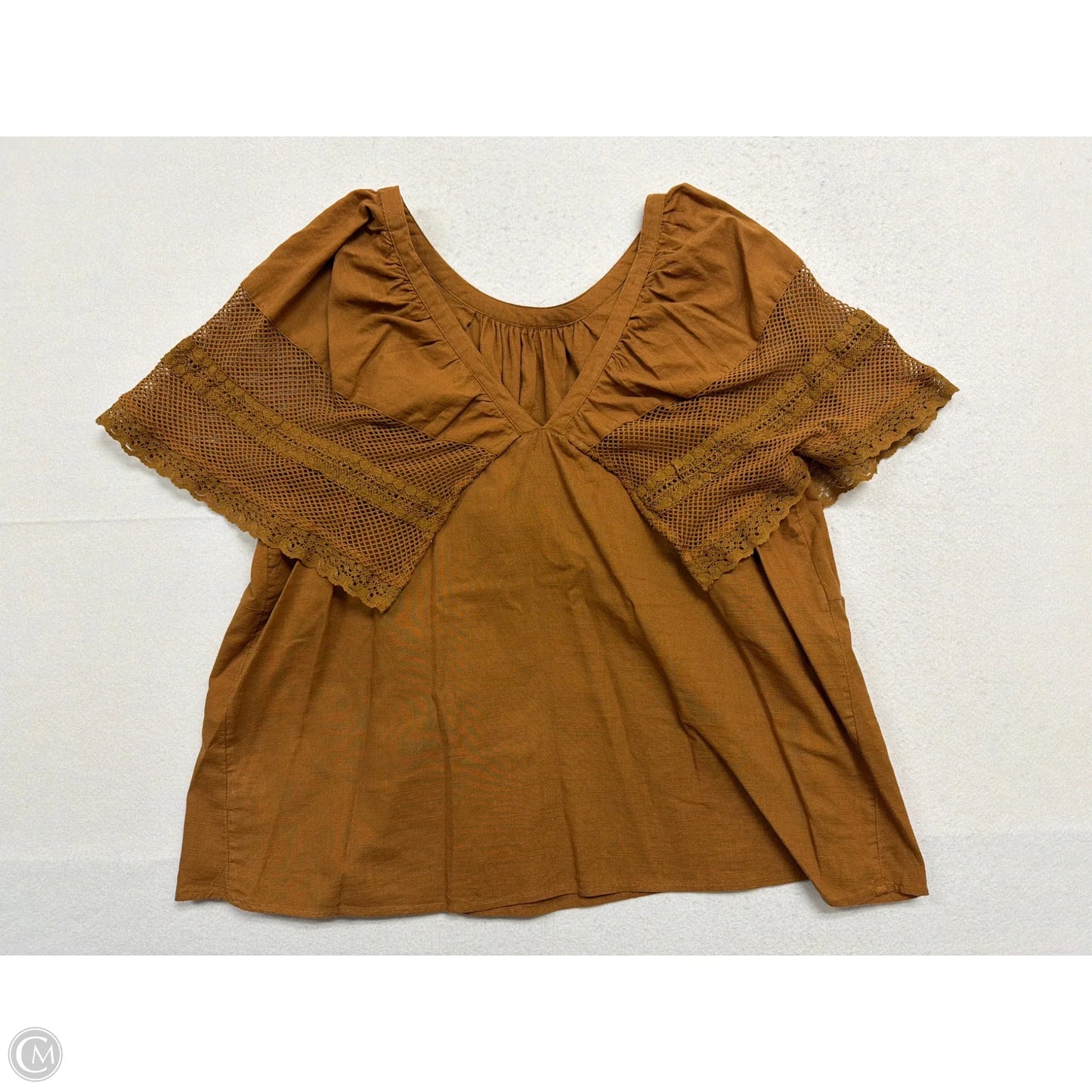 Top Short Sleeve By Old Navy In Brown, Size: Xl