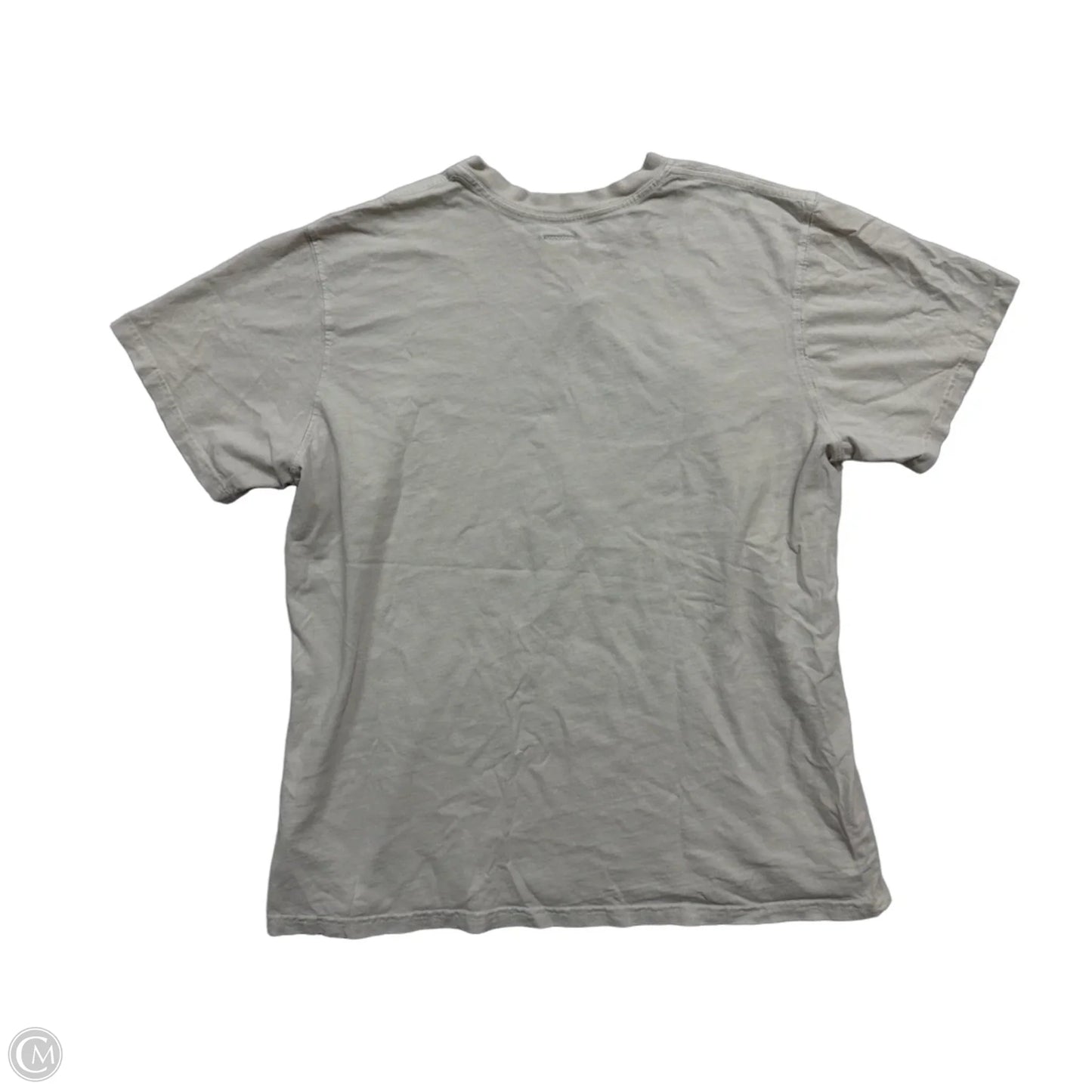 Top Short Sleeve By Clothes Mentor In Beige, Size: L