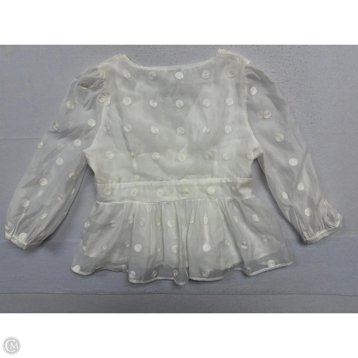 Top Long Sleeve By Emory Park In White, Size: Xl