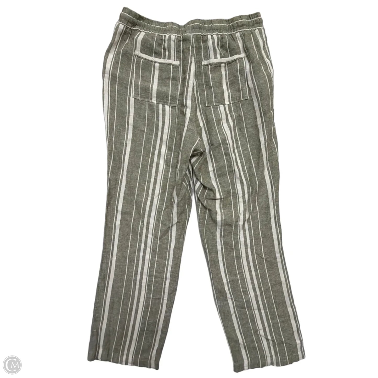 Pants Linen By Ellen Tracy In Striped Pattern, Size: M