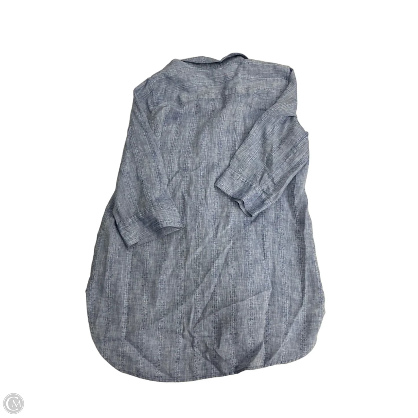Top 3/4 Sleeve By Chicos In Blue, Size: M