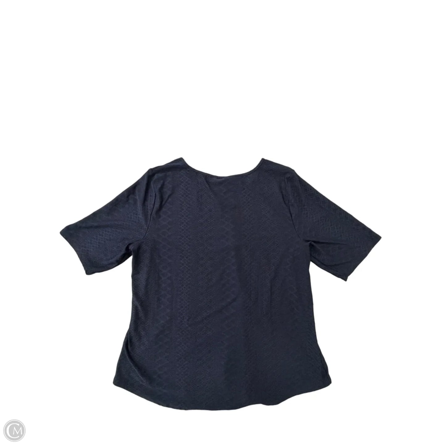 Top Short Sleeve By Apt 9 In Navy, Size: Xl