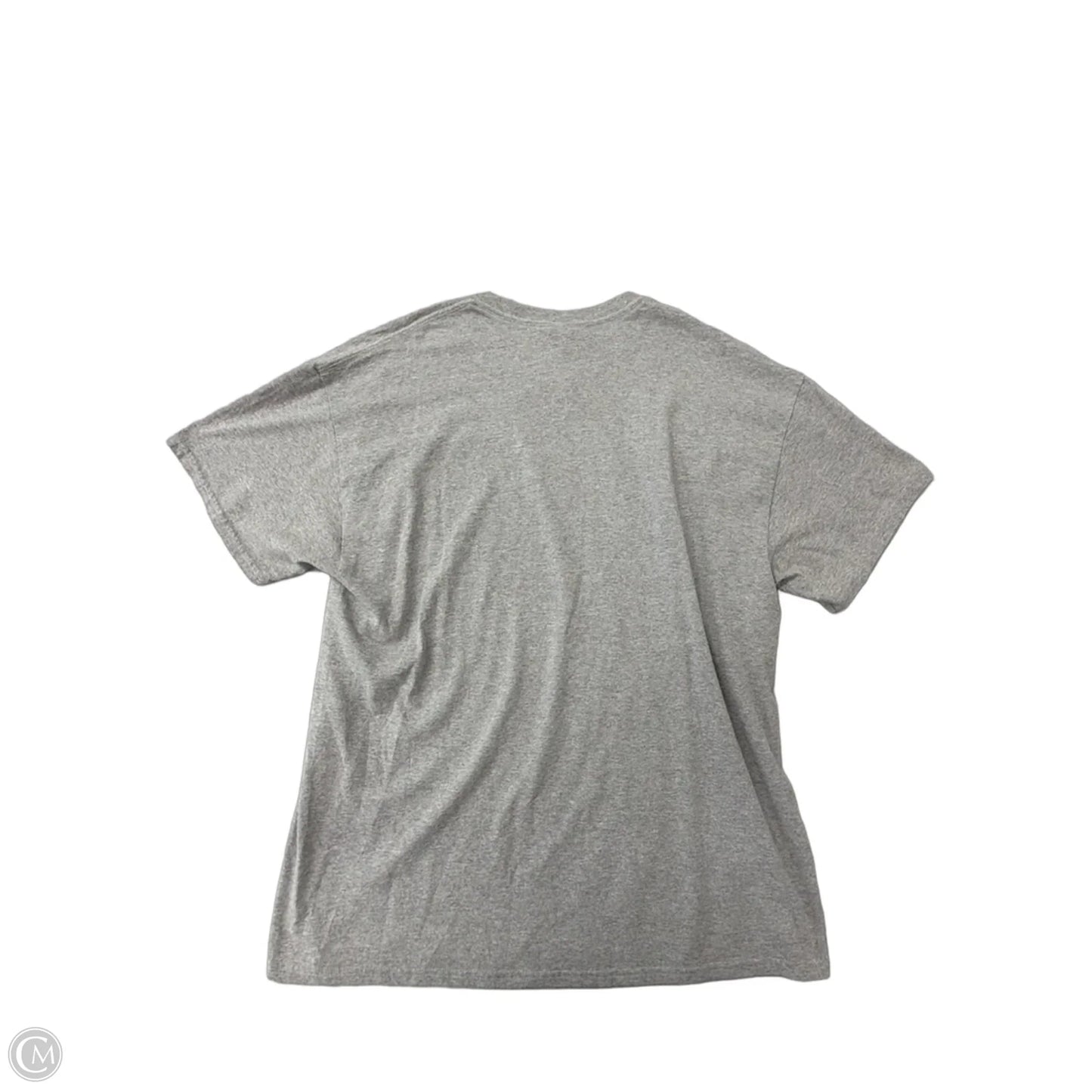 Top Short Sleeve By Gildan In Grey, Size: Xl