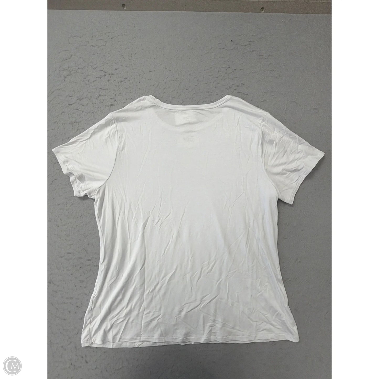 Top Short Sleeve Basic By Nine West Apparel In White, Size: 1x
