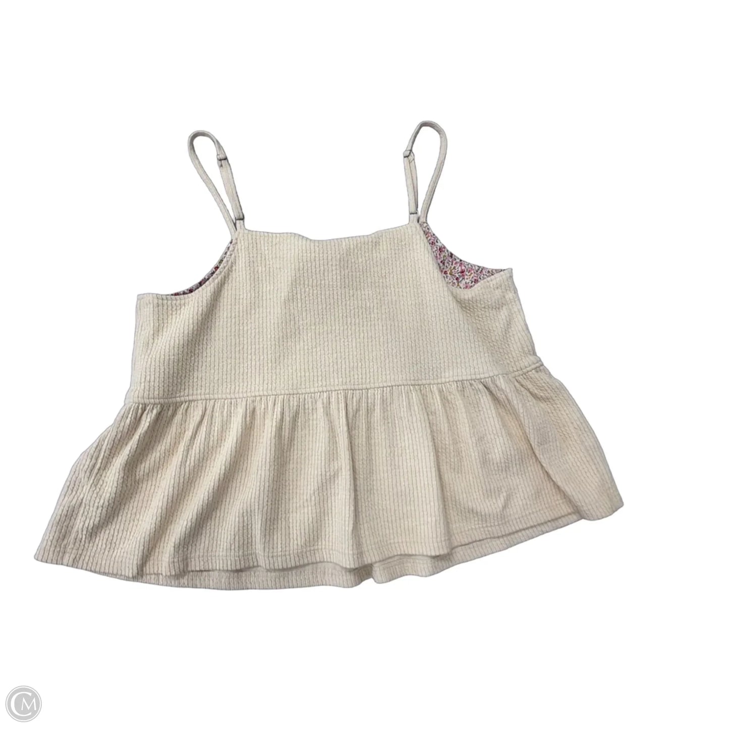 Tank Top By Clothes Mentor In Tan, Size: Xl