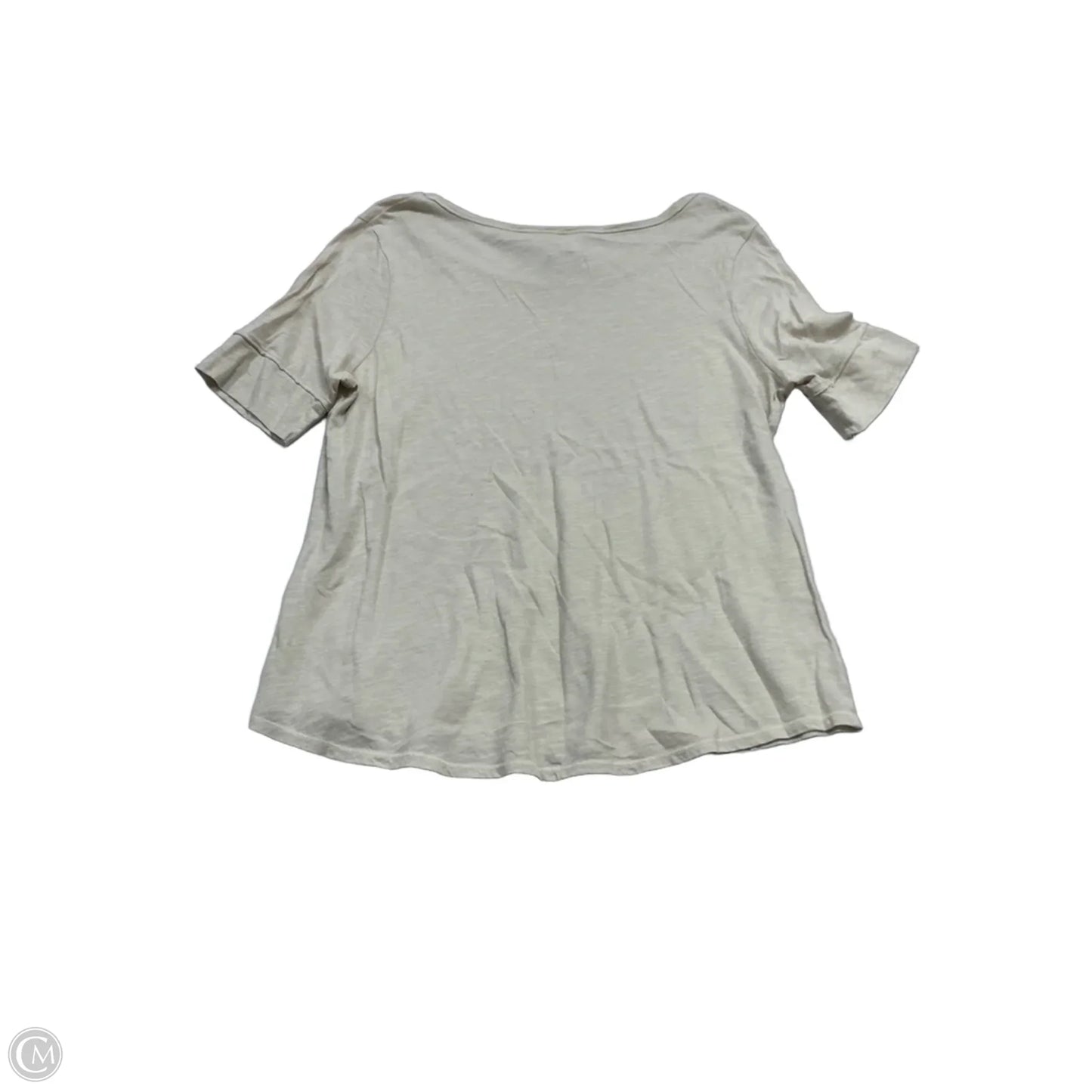 Top Short Sleeve By Cato In Tan, Size: Xl