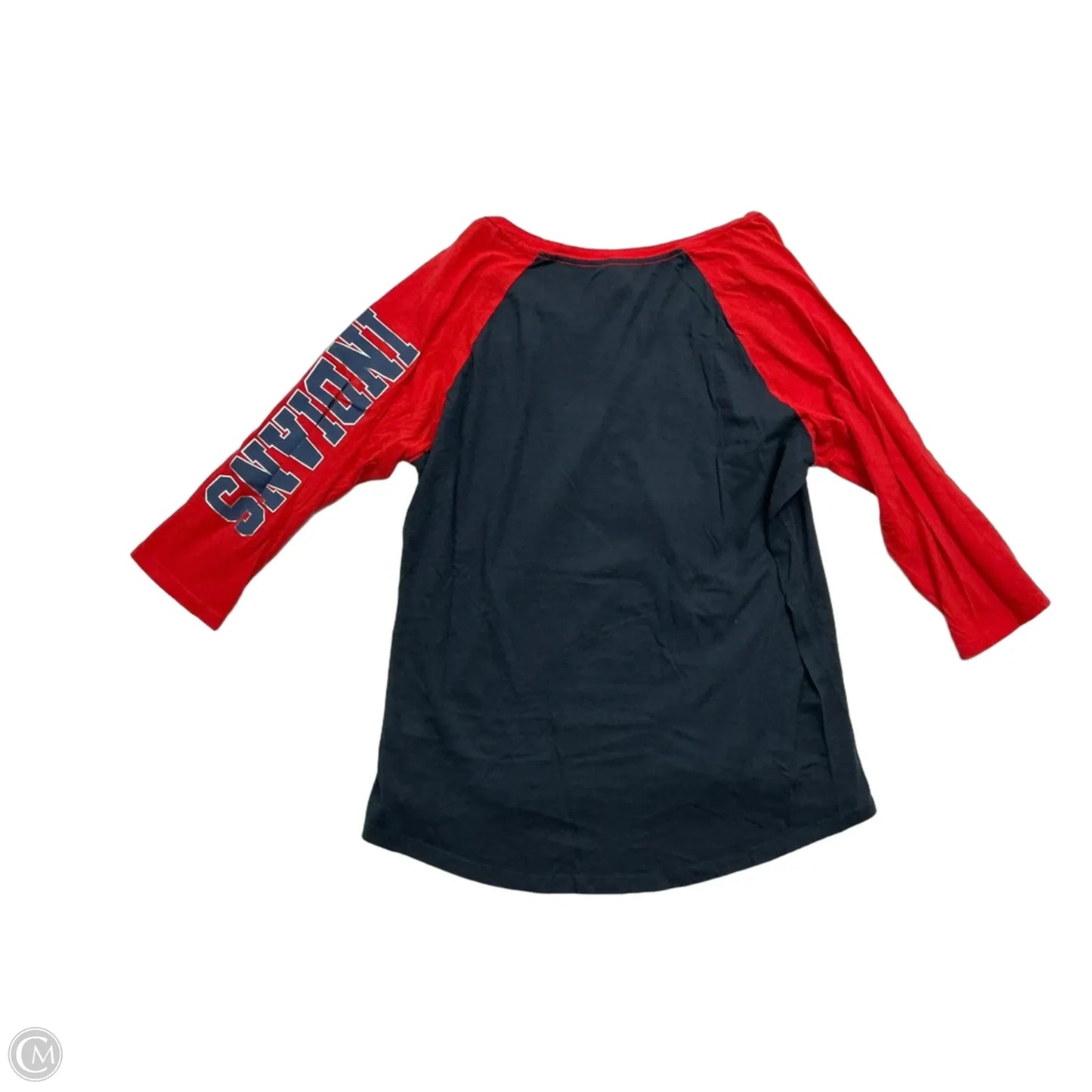 Top 3/4 Sleeve By Clothes Mentor In Blue & Red, Size: 1x