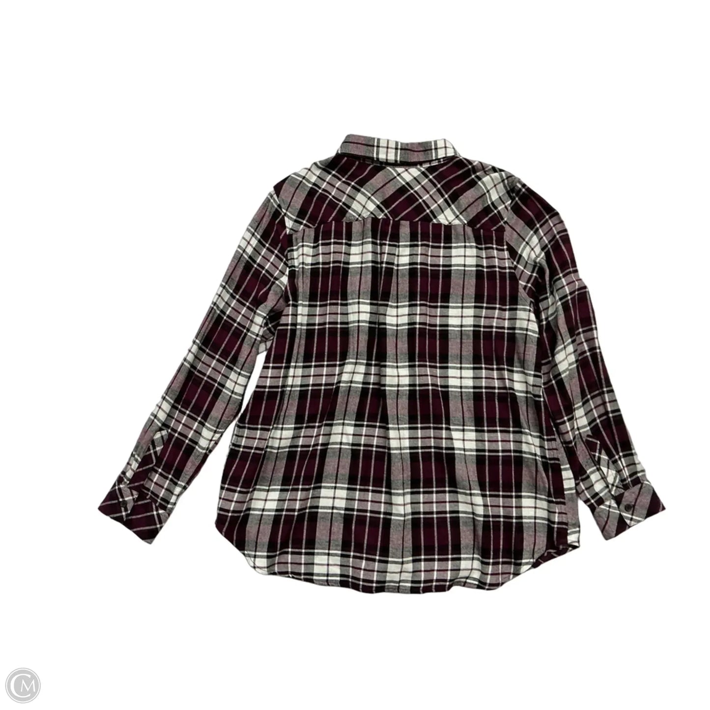 Top Long Sleeve By Well Worn In Plaid Pattern, Size: Xl