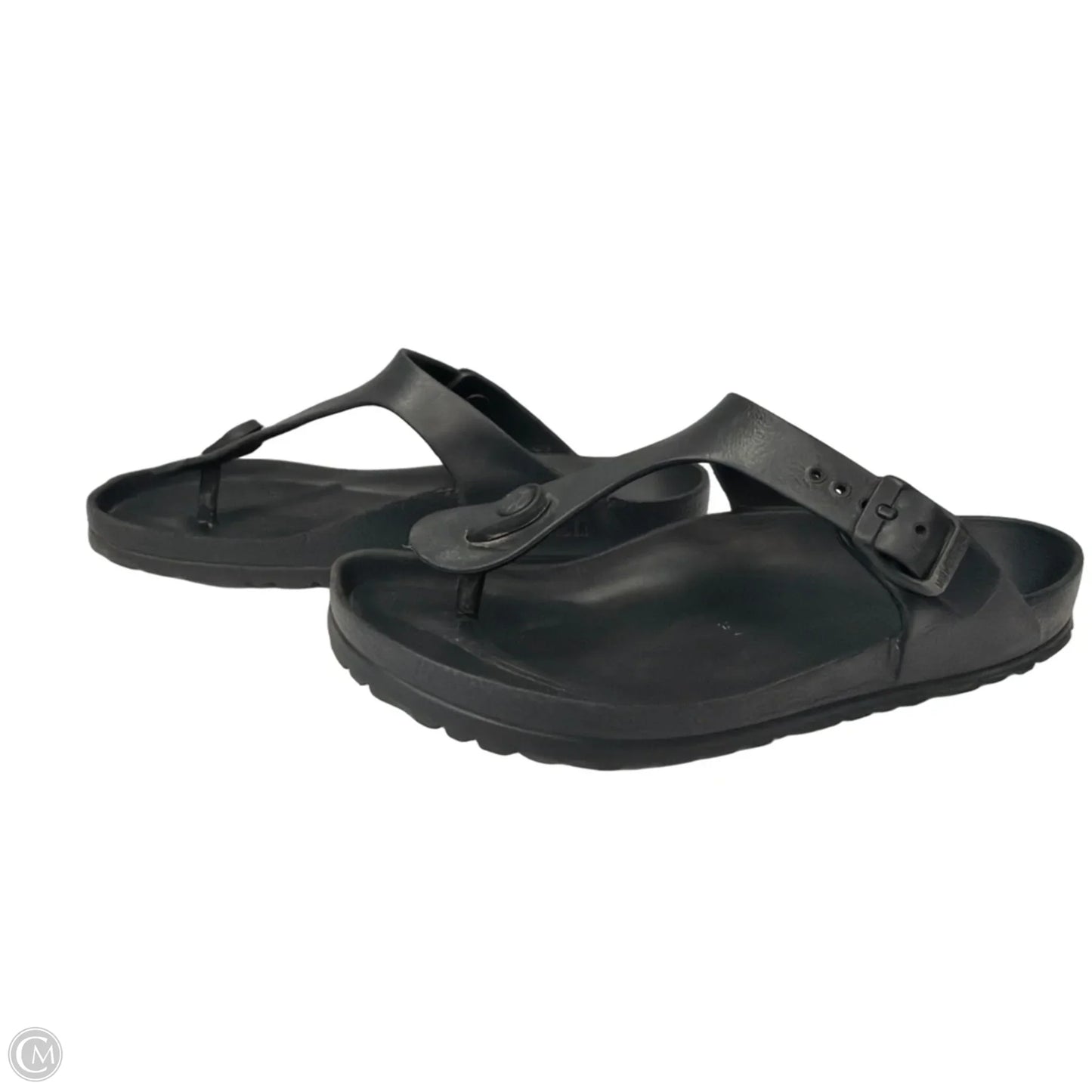Sandals Flats By Birkenstock In Black, Size: 7
