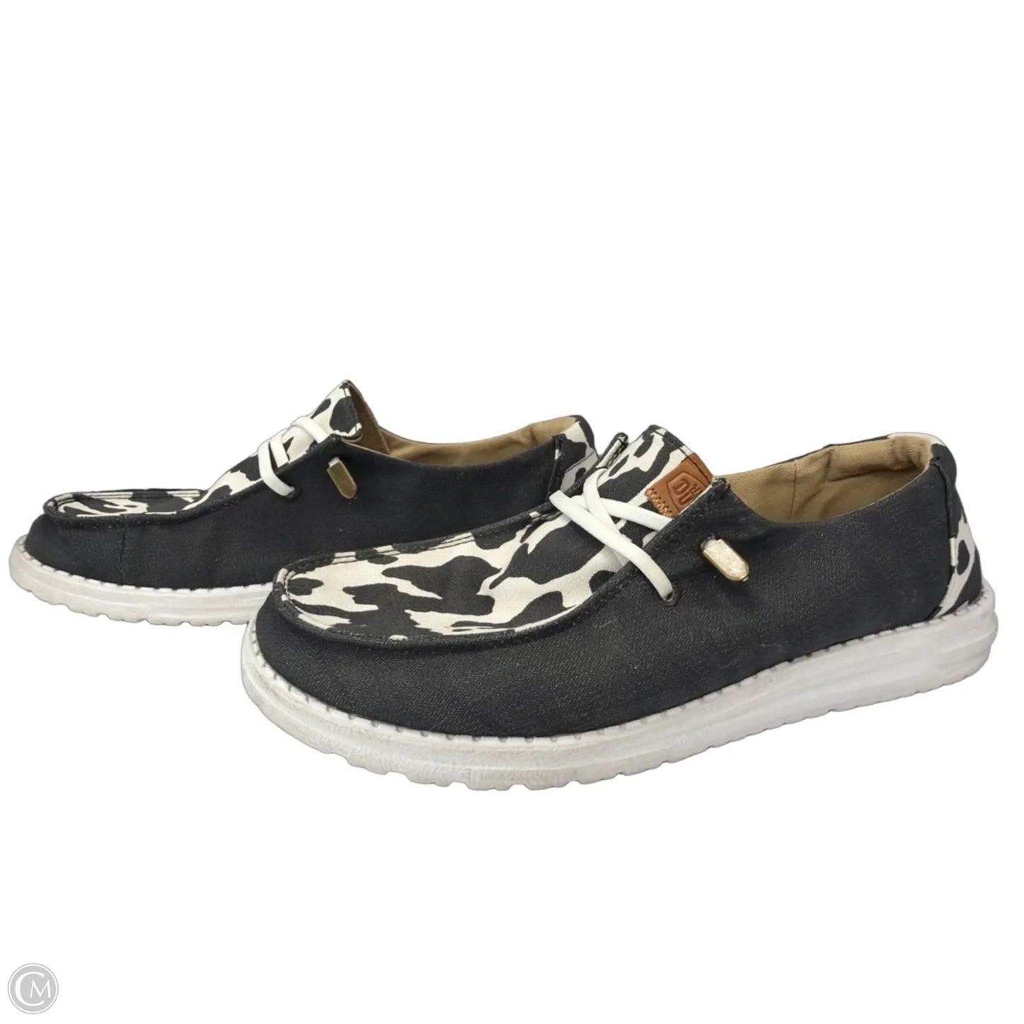 Shoes Flats By Hey Dude In Animal Print, Size: 9