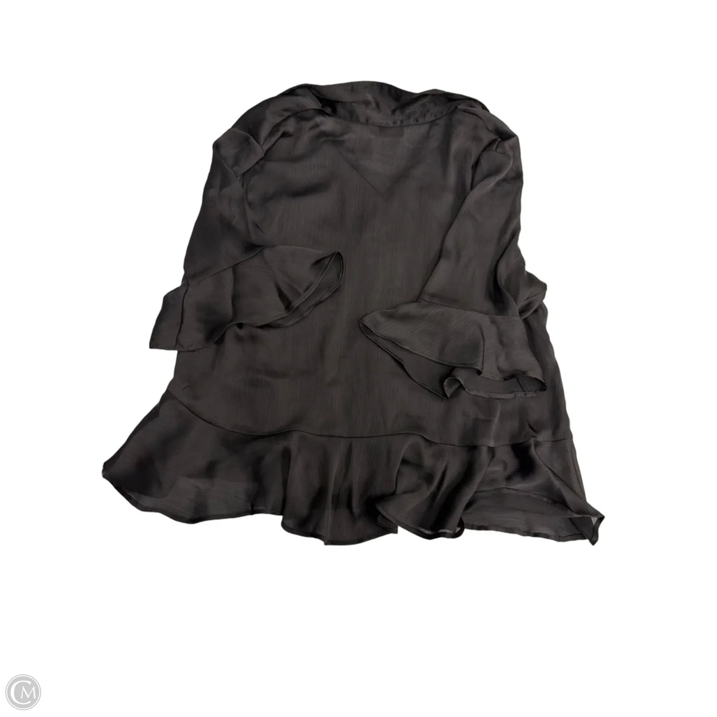 Top Long Sleeve By Nine West Apparel In Black, Size: Xl