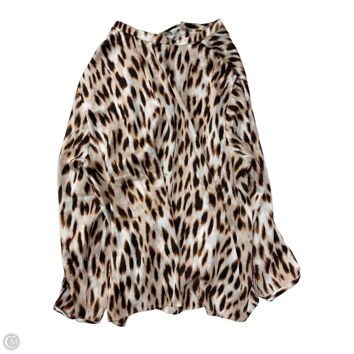 Top Long Sleeve By Lisa Rinna In Animal Print, Size: 3x