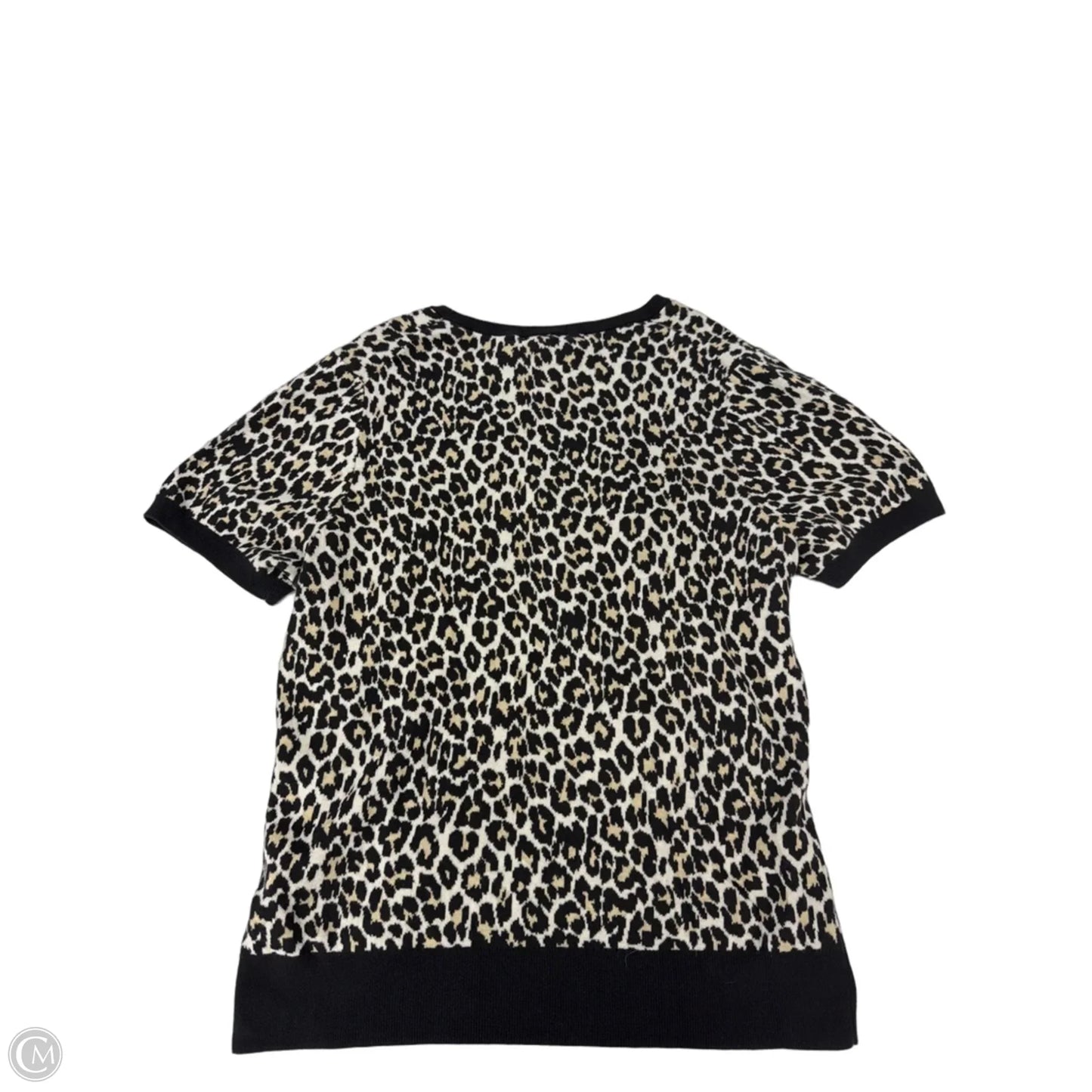Top Short Sleeve By Lands End In Animal Print, Size: Xl