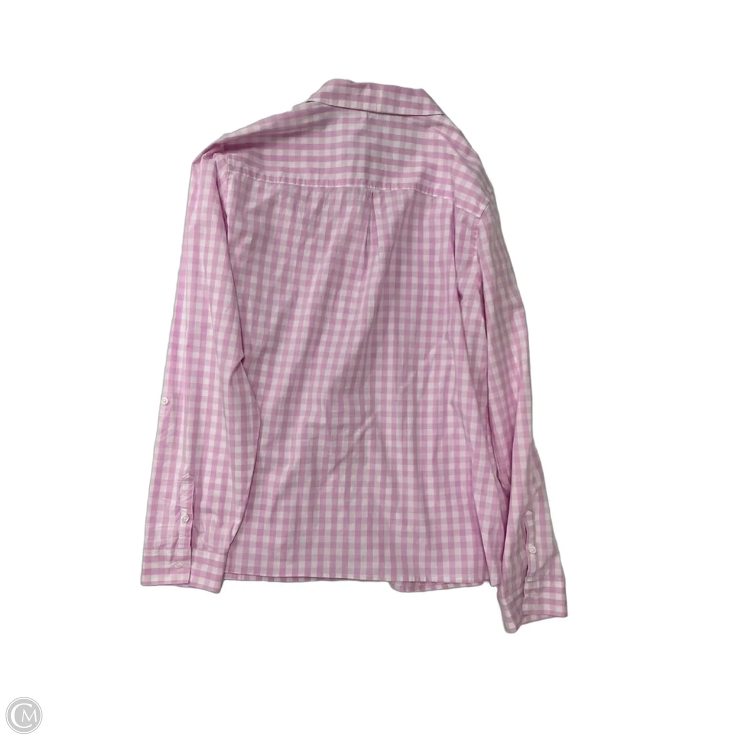 Top Long Sleeve By Croft And Barrow In Checkered Pattern, Size: Xl