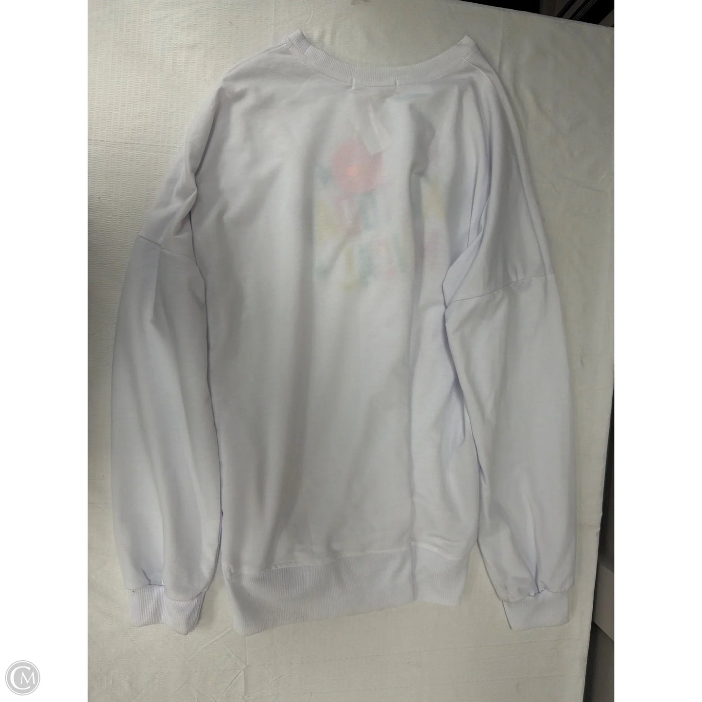 Sweatshirt Crewneck By Simply Southern In White, Size: 1x