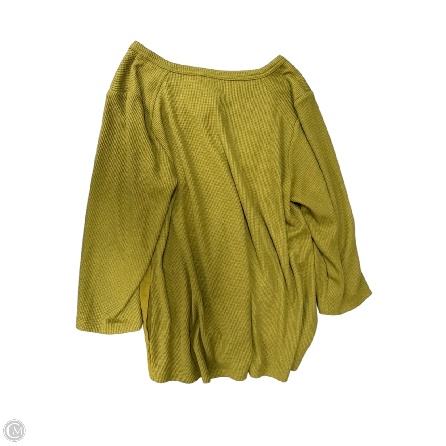 Top 3/4 Sleeve By Logo In Green, Size: Xl