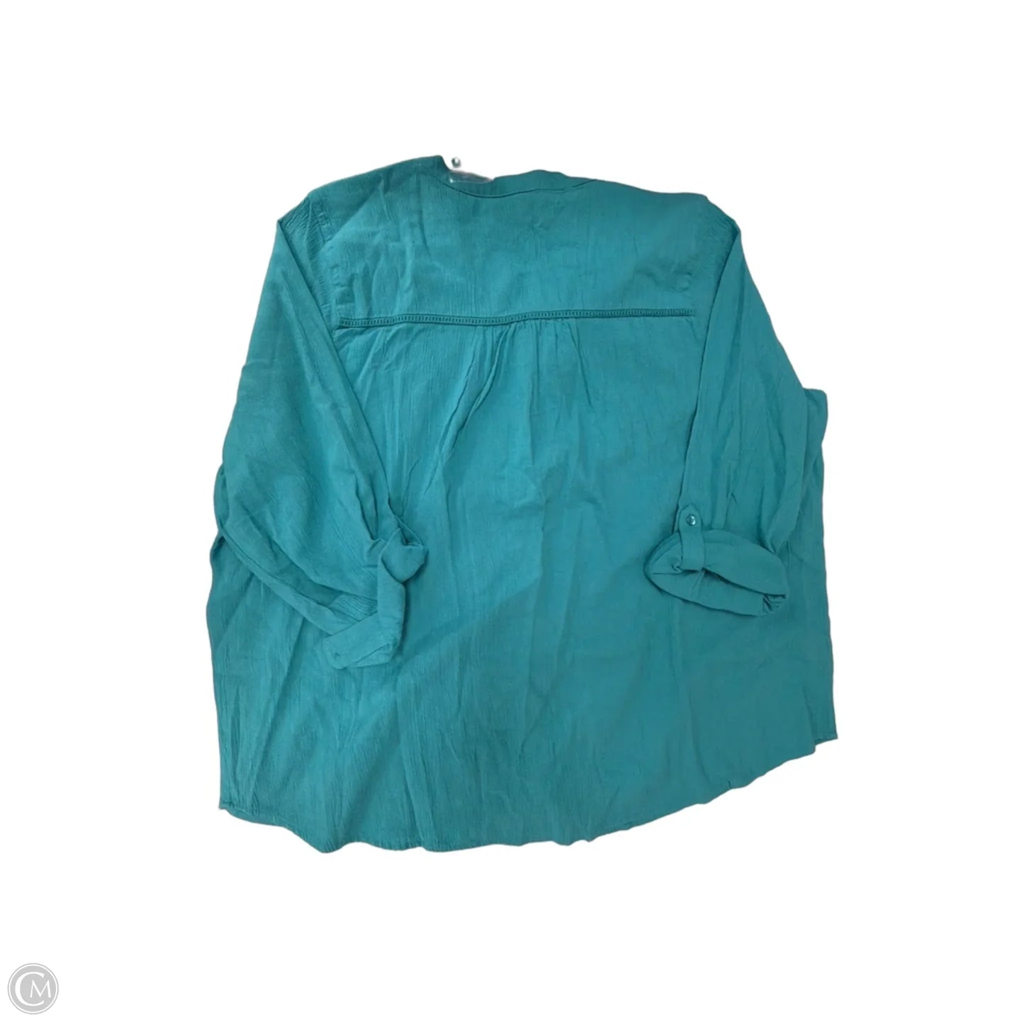 Top 3/4 Sleeve By Coldwater Creek In Blue, Size: 2x