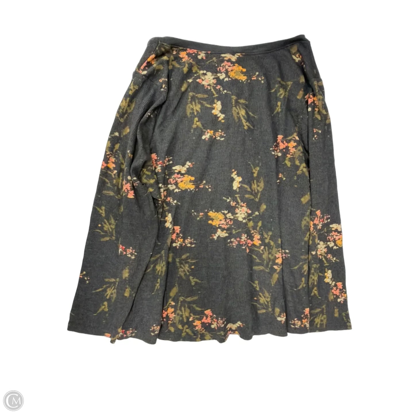 Top Long Sleeve By Terra & Sky In Floral Print, Size: 3x