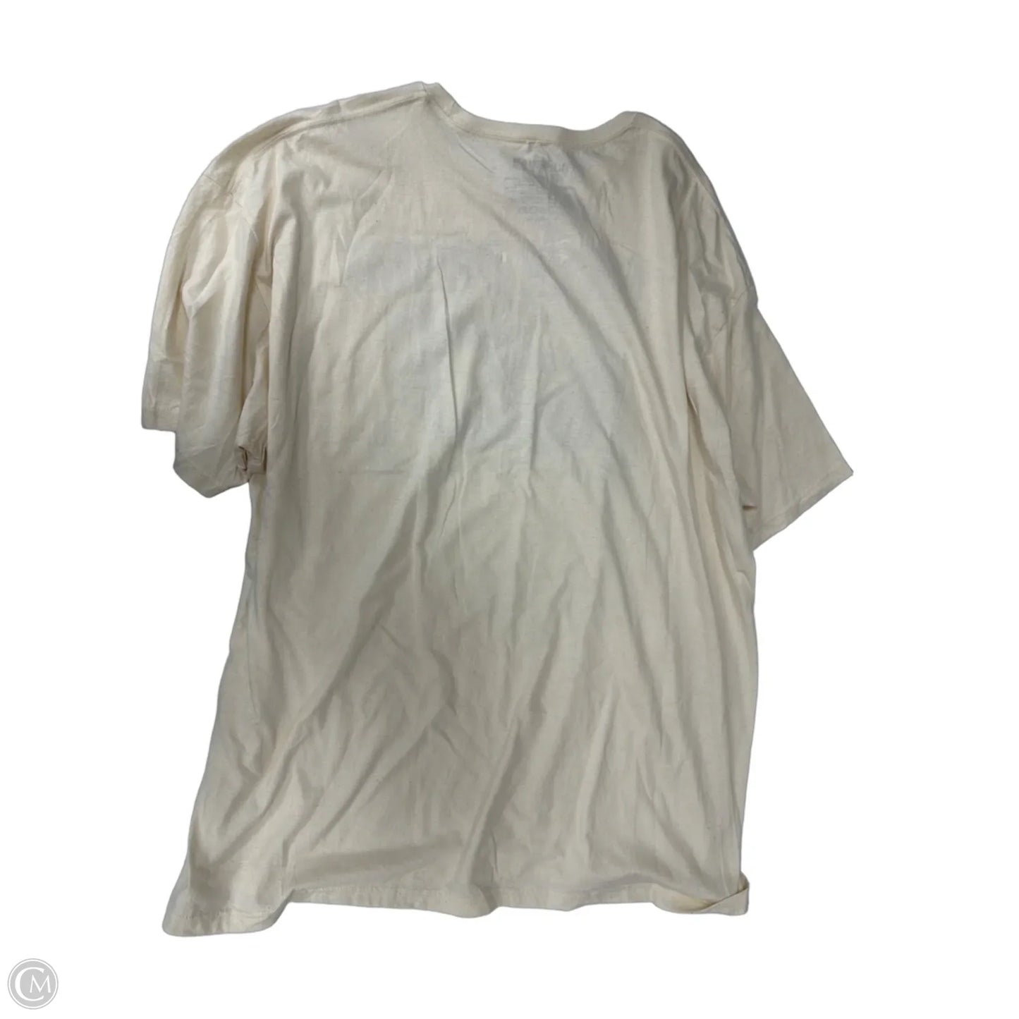 Top Short Sleeve By Clothes Mentor In Cream, Size: 3x