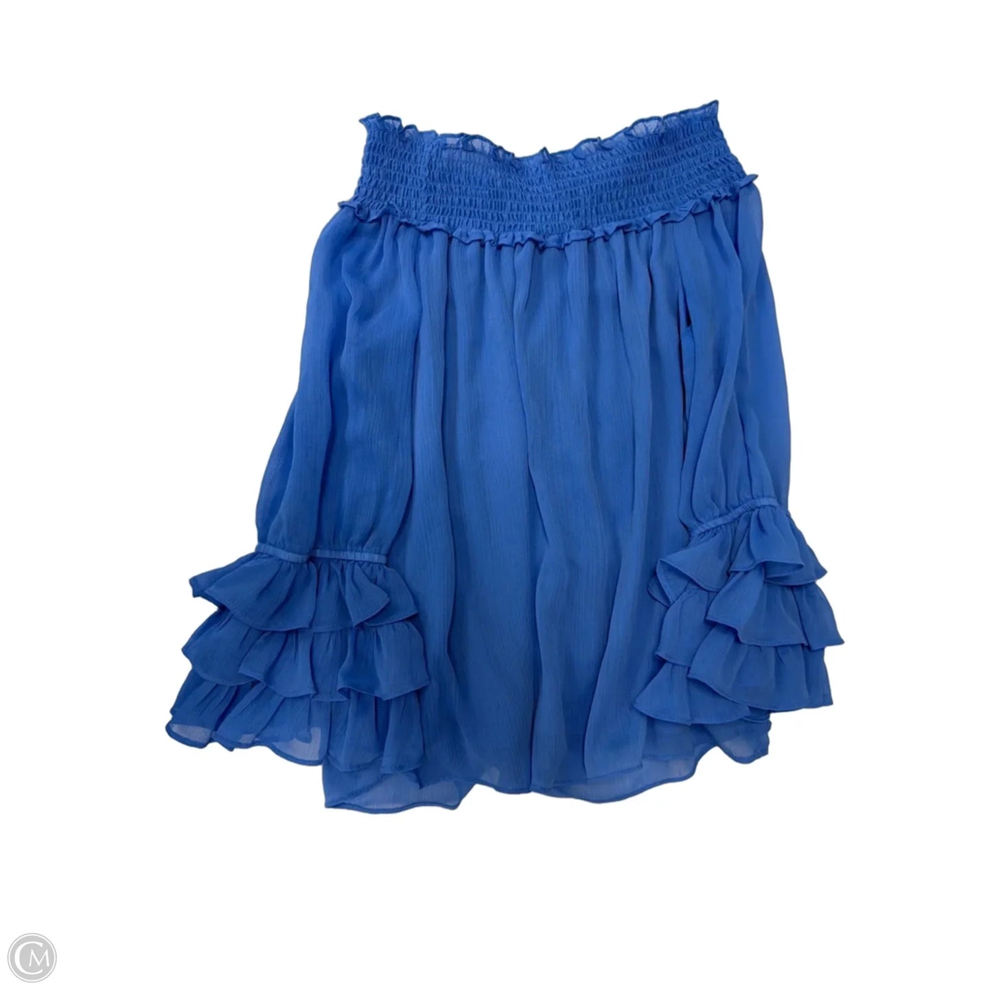 Top Sleeveless By Cece In Blue, Size: M